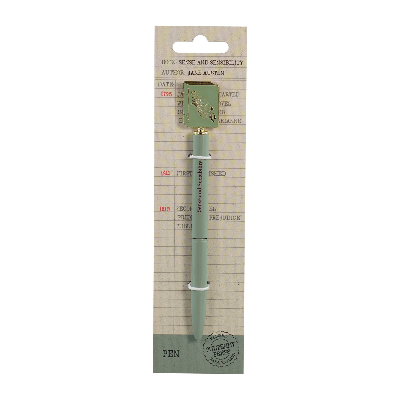 Jane Austen Sense and Sensibility 2D Topper Pen BookGeek