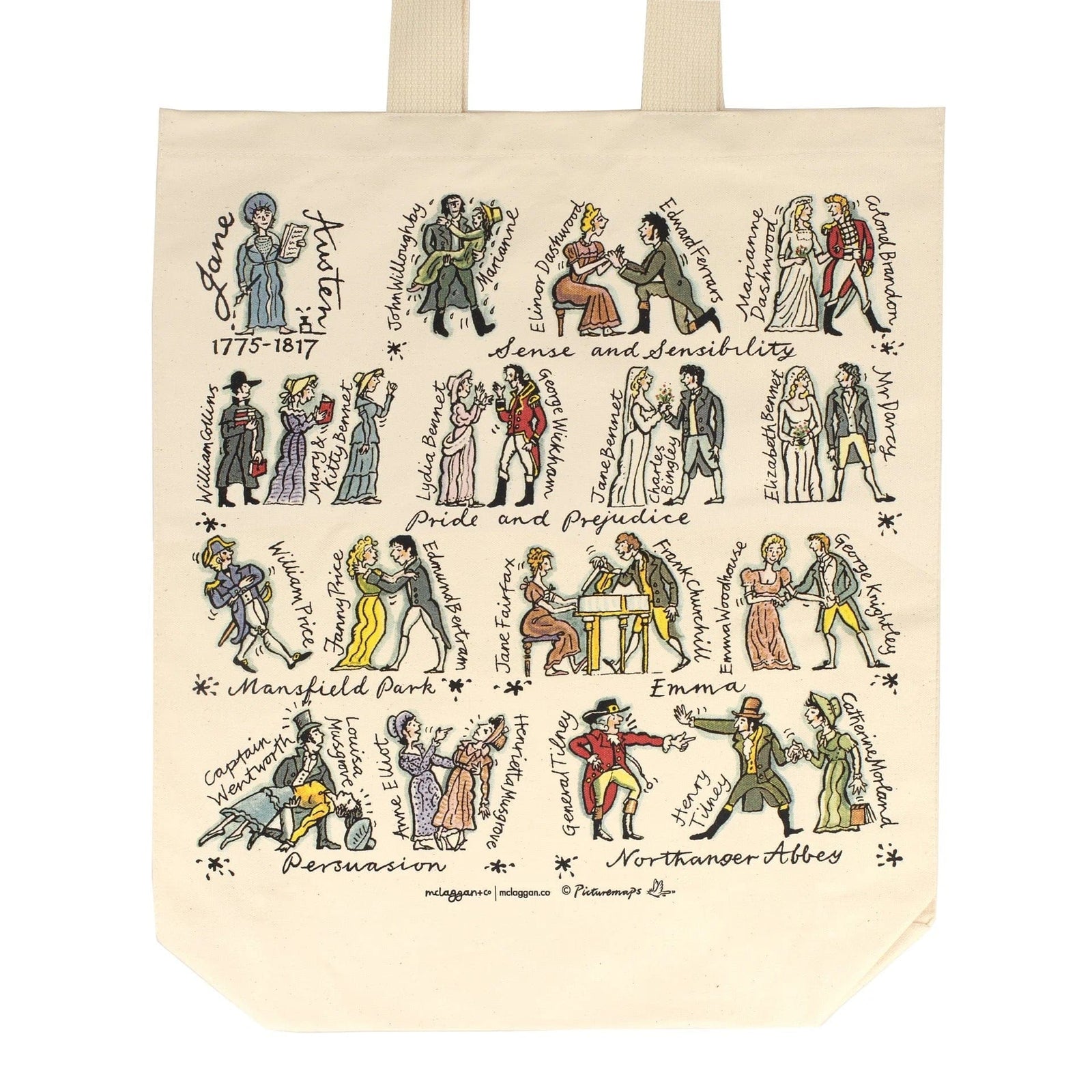 Jane Austen Tote Bag BookGeek