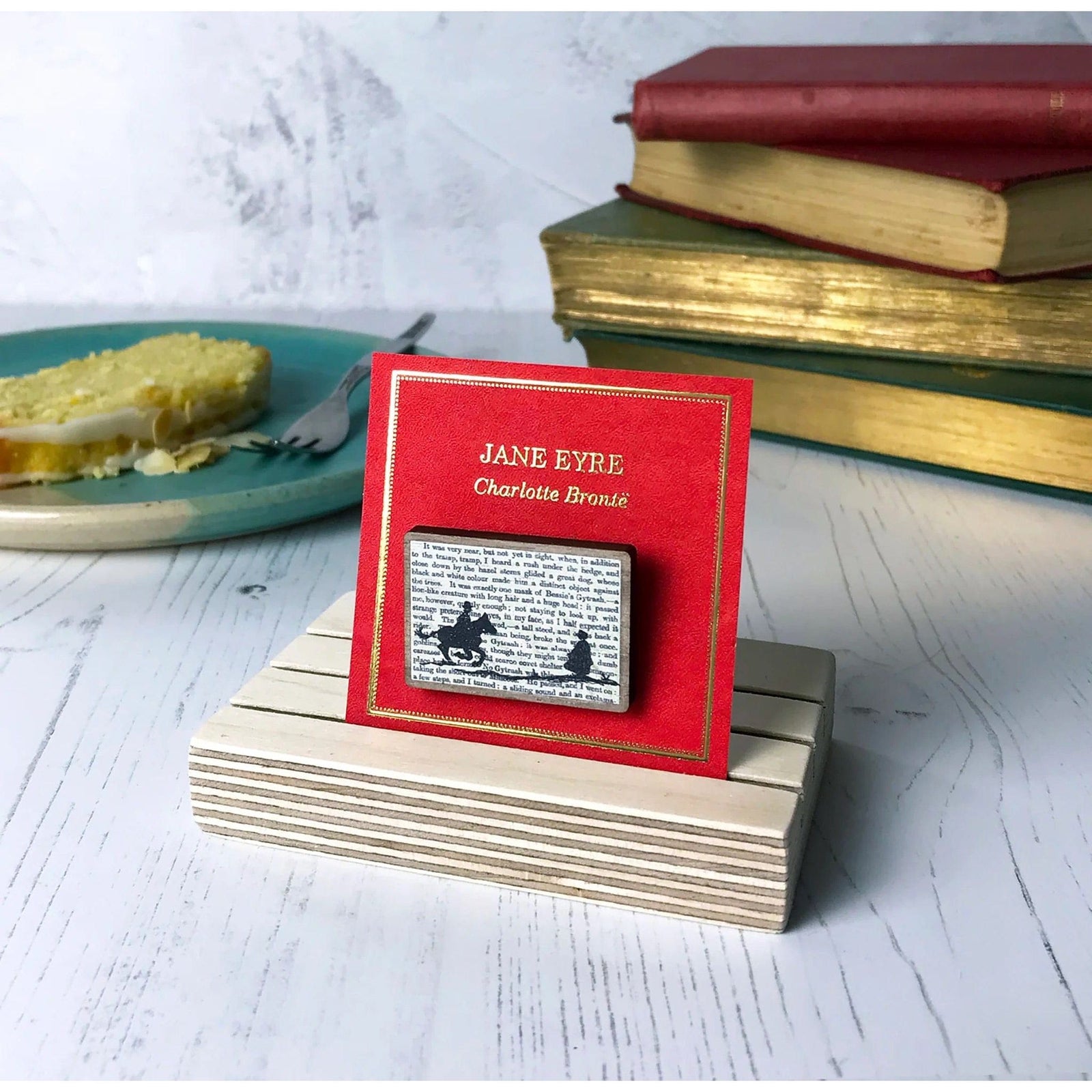 Jane Eyre Silhouette Pin BookGeek