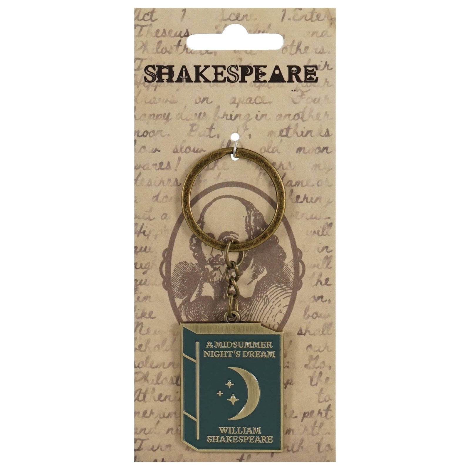 Keyring Metal - Shakespeare (Midsummer Night's Dream) BookGeek