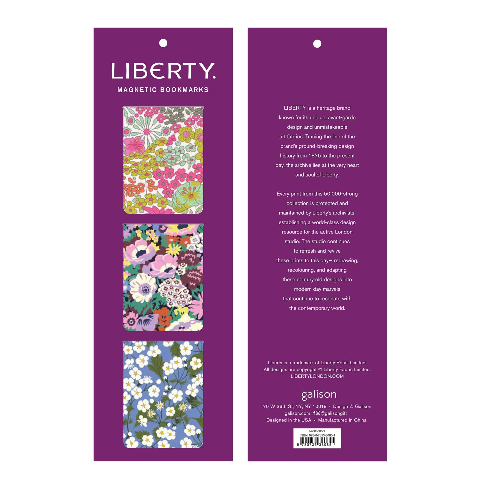 Liberty Magnetic Bookmarks BookGeek
