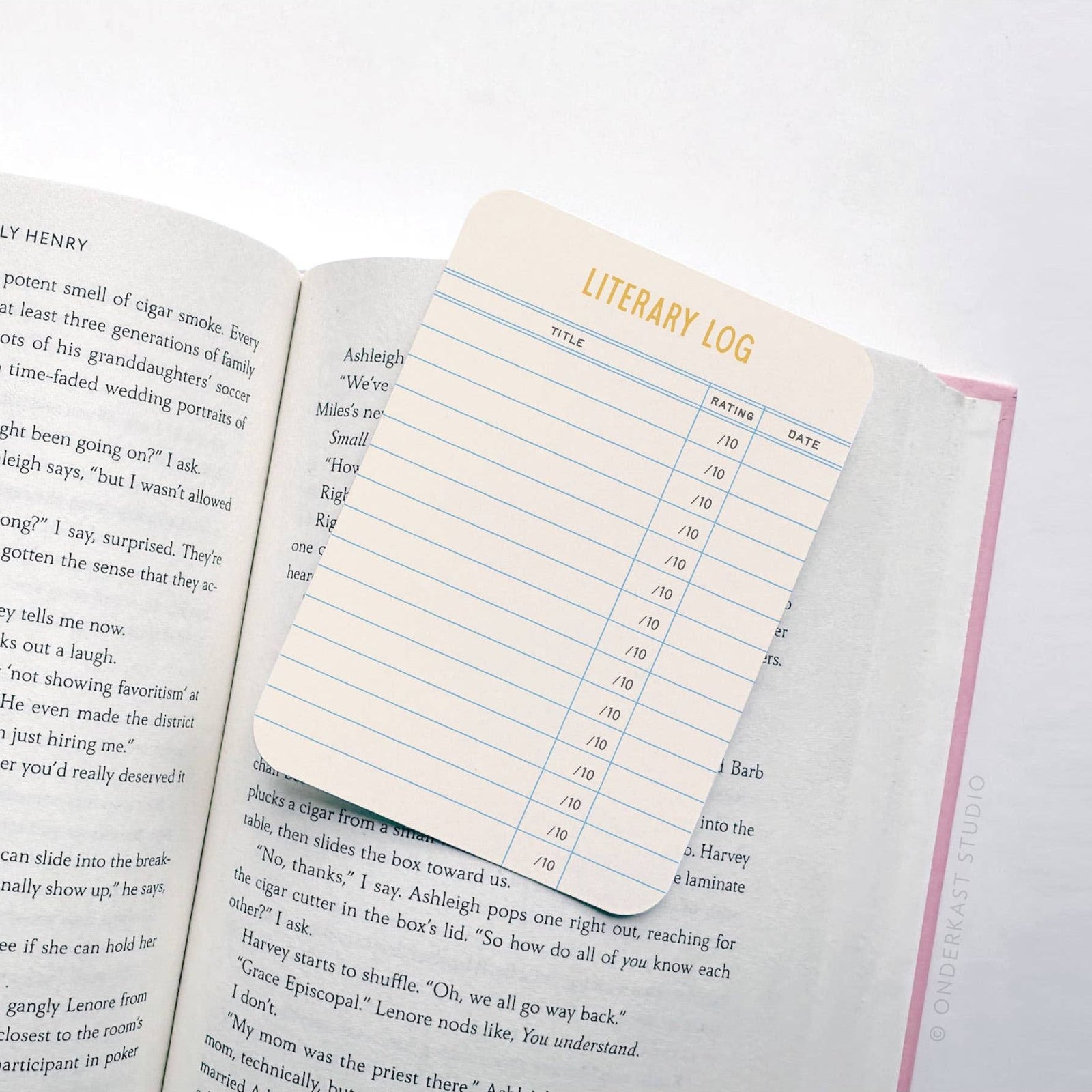 Literary Log Book Review Cards BookGeek