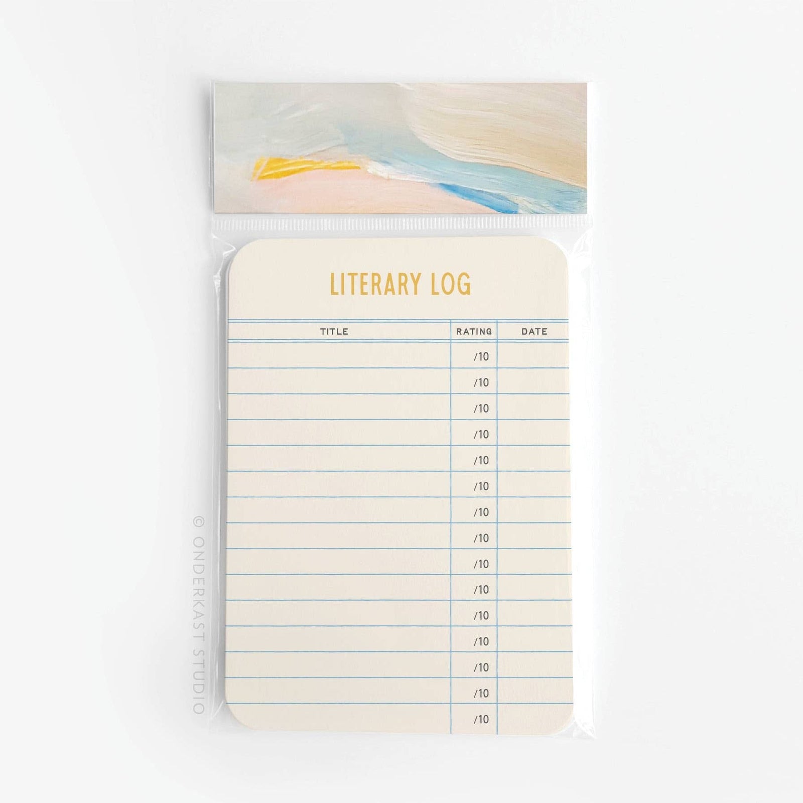 Literary Log Book Review Cards BookGeek