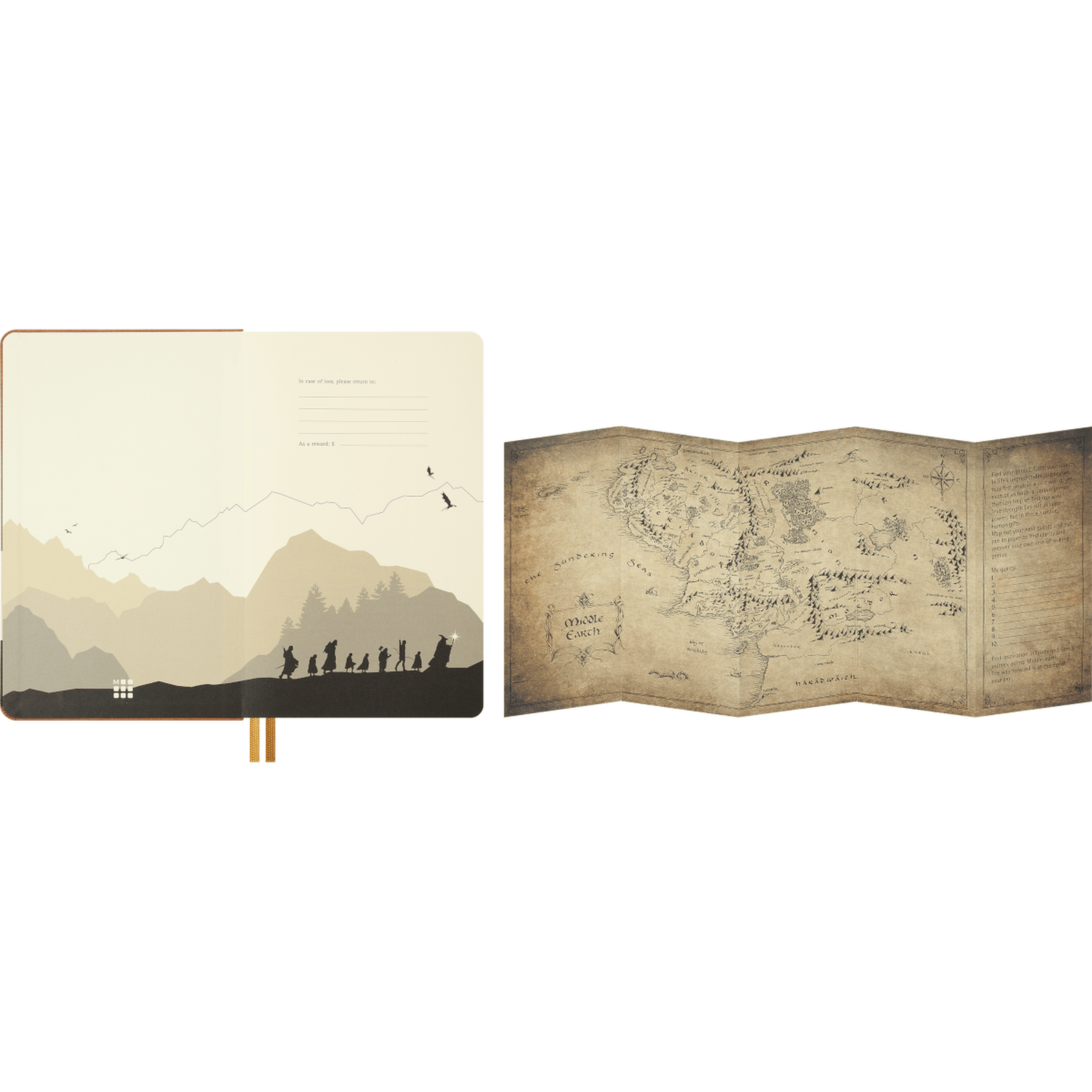 Lord of the Rings Frodo and Sam Plain Notebook BookGeek