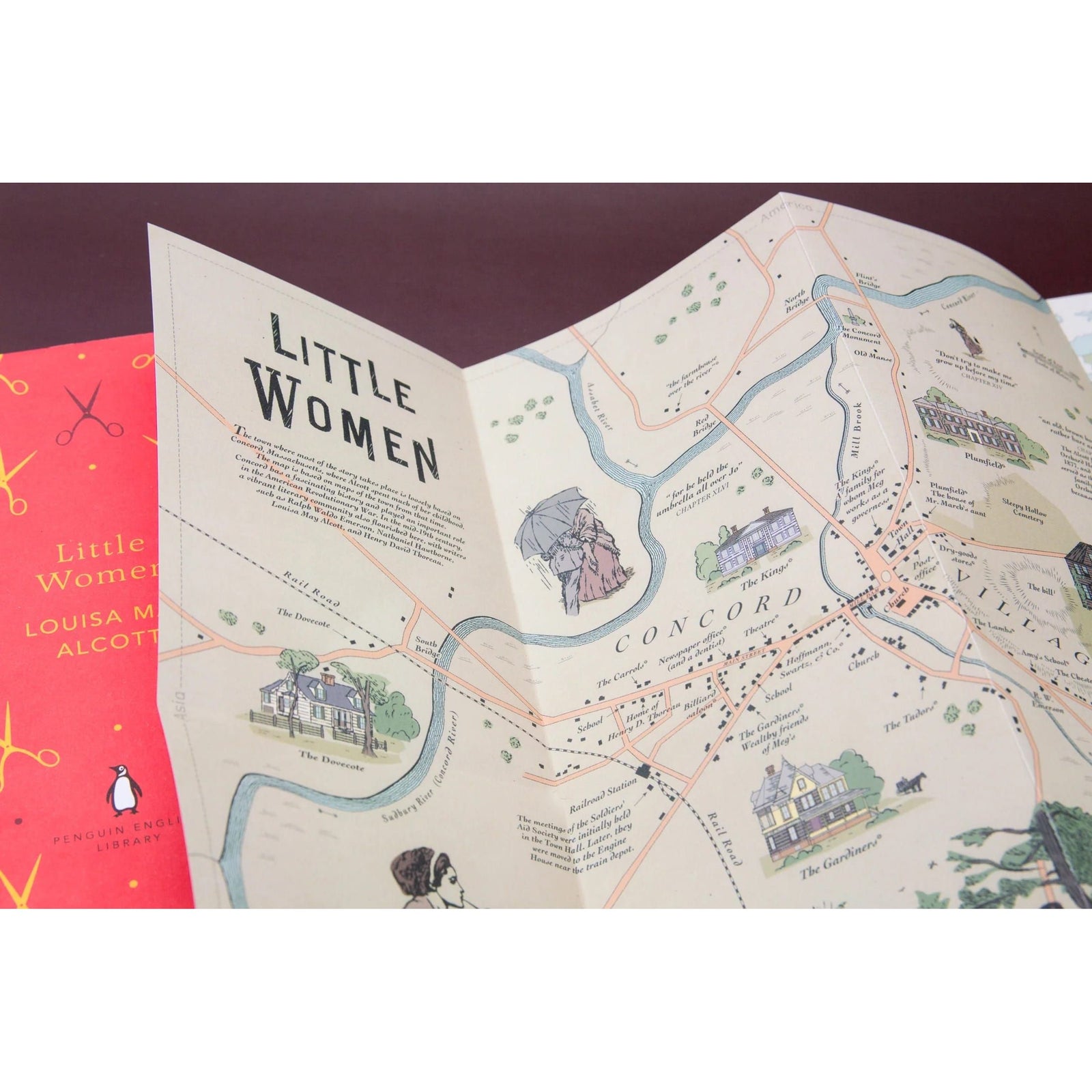 Louisa May Alcott: Little Women Map BookGeek