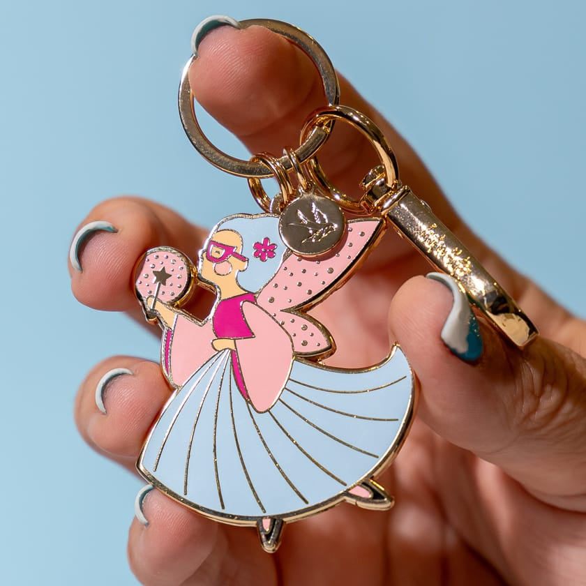 Magical Makeover Enamel Keyring BookGeek