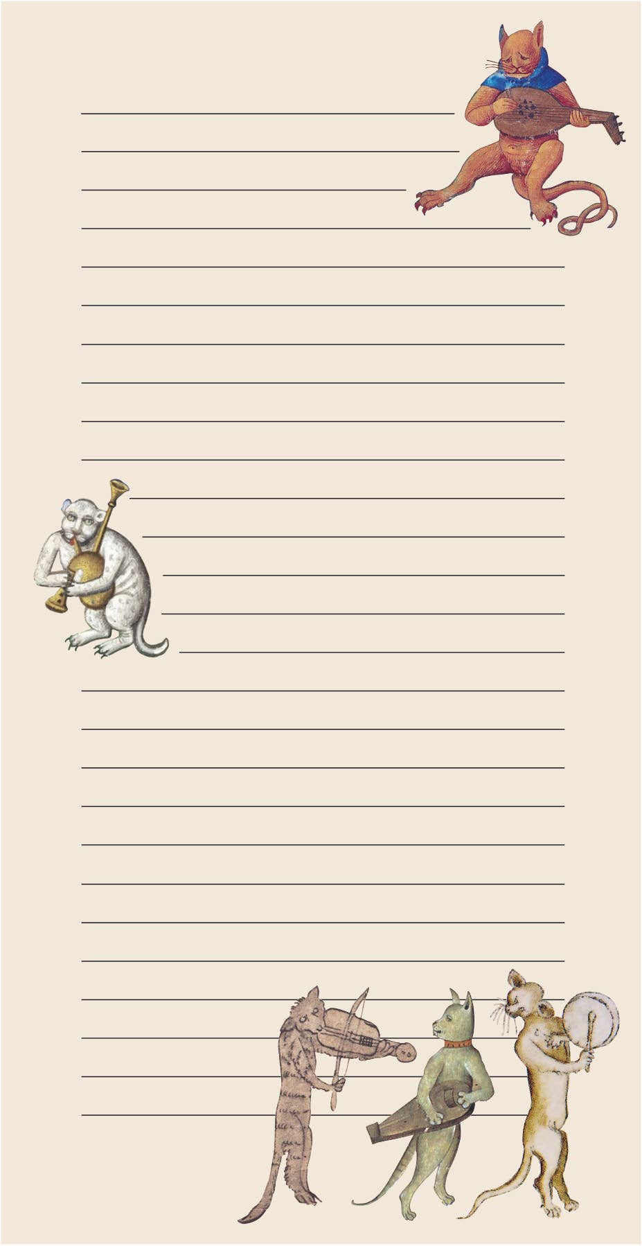 Medieval Cats Notepad BookGeek