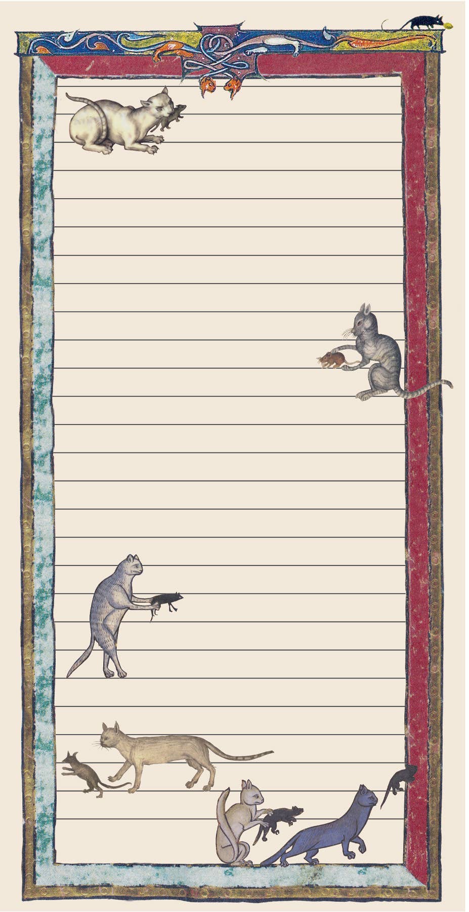 Medieval Cats Notepad BookGeek