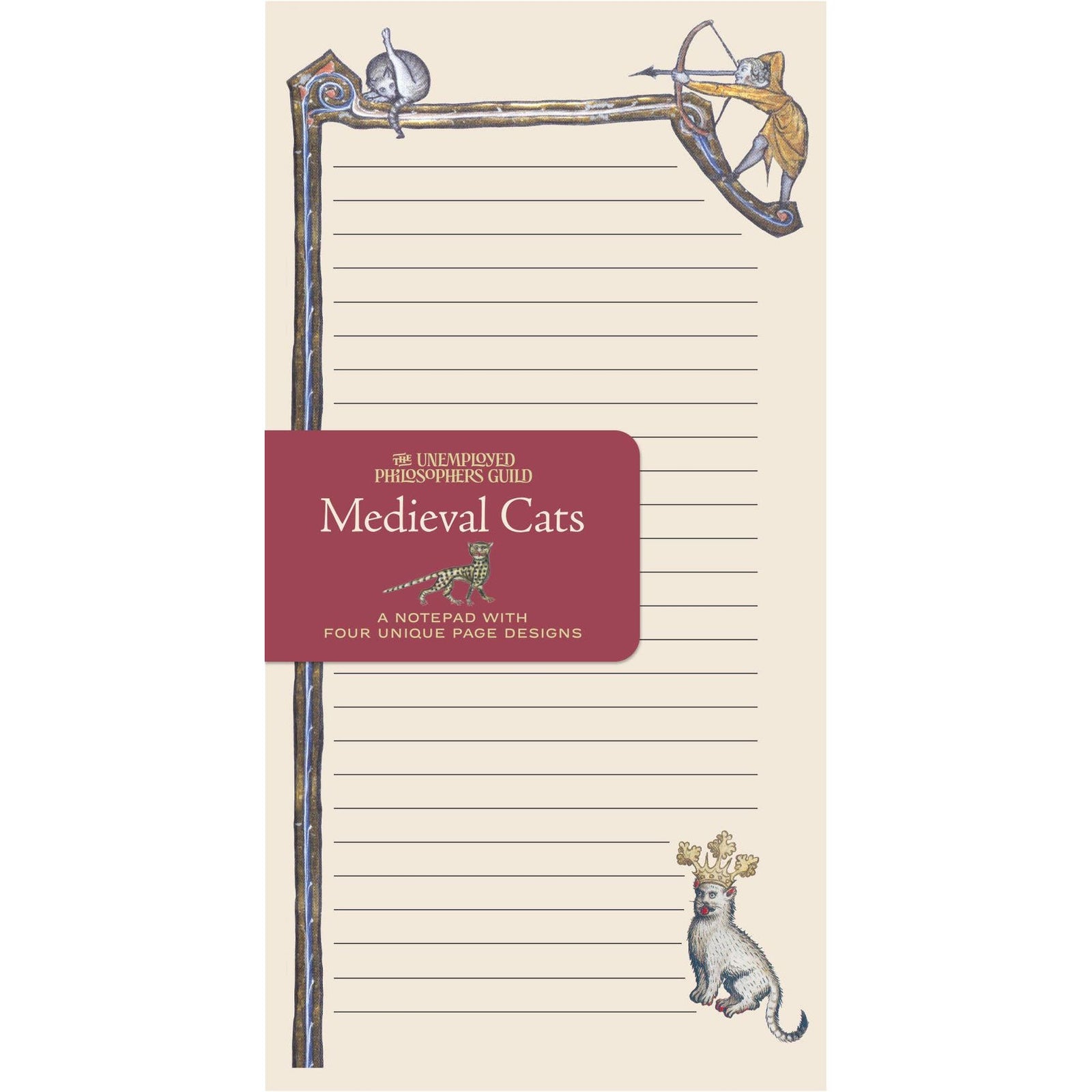 Medieval Cats Notepad BookGeek