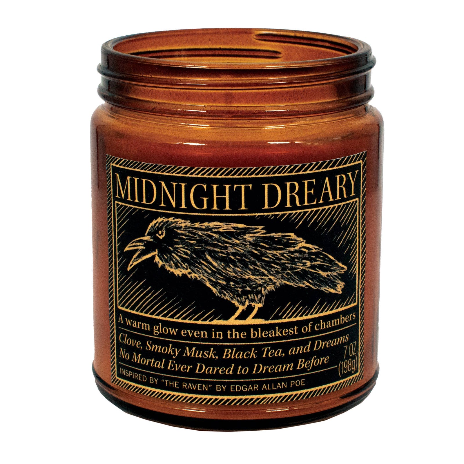 Midnight Dreary Poe Scented Jar Candle BookGeek