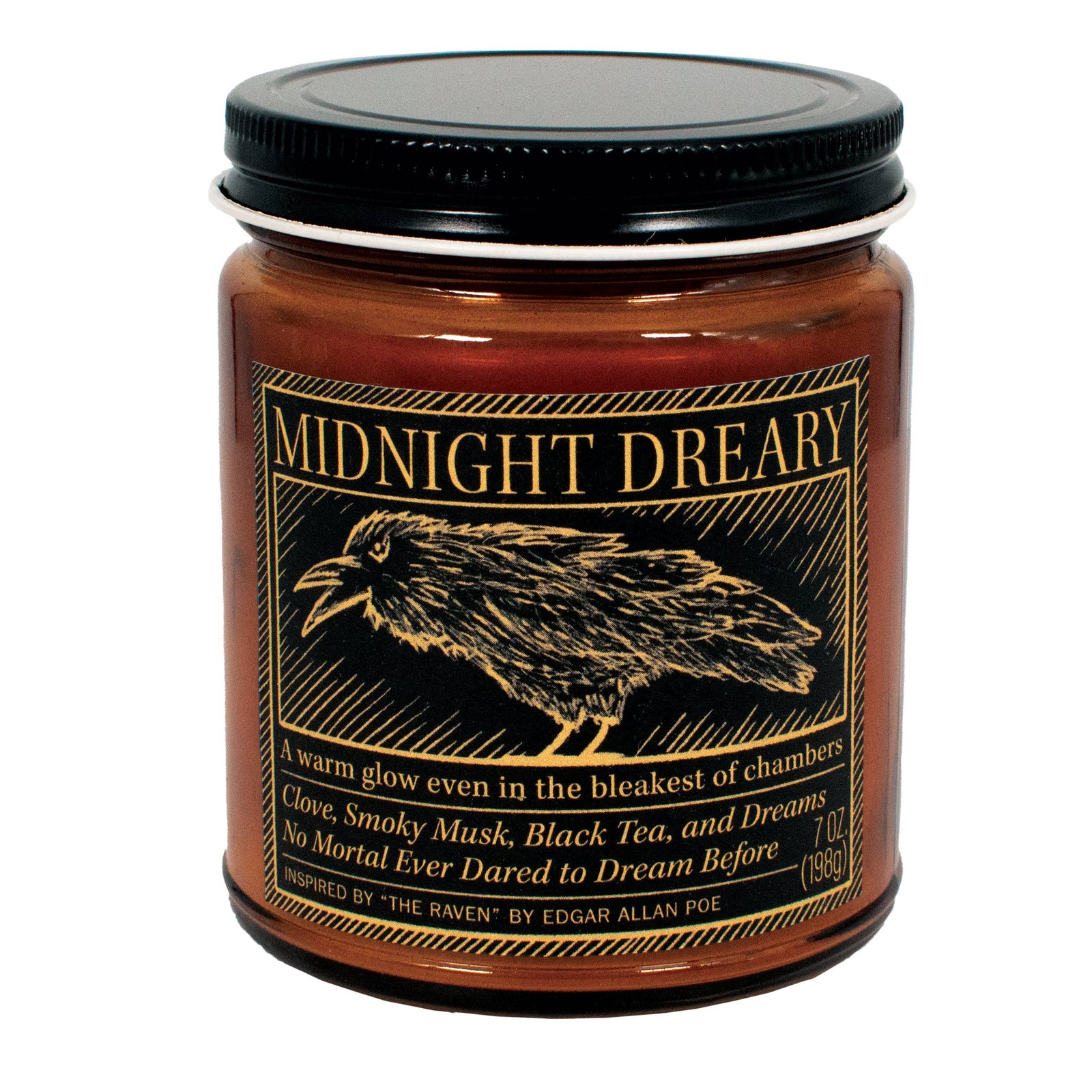 Midnight Dreary Poe Scented Jar Candle BookGeek