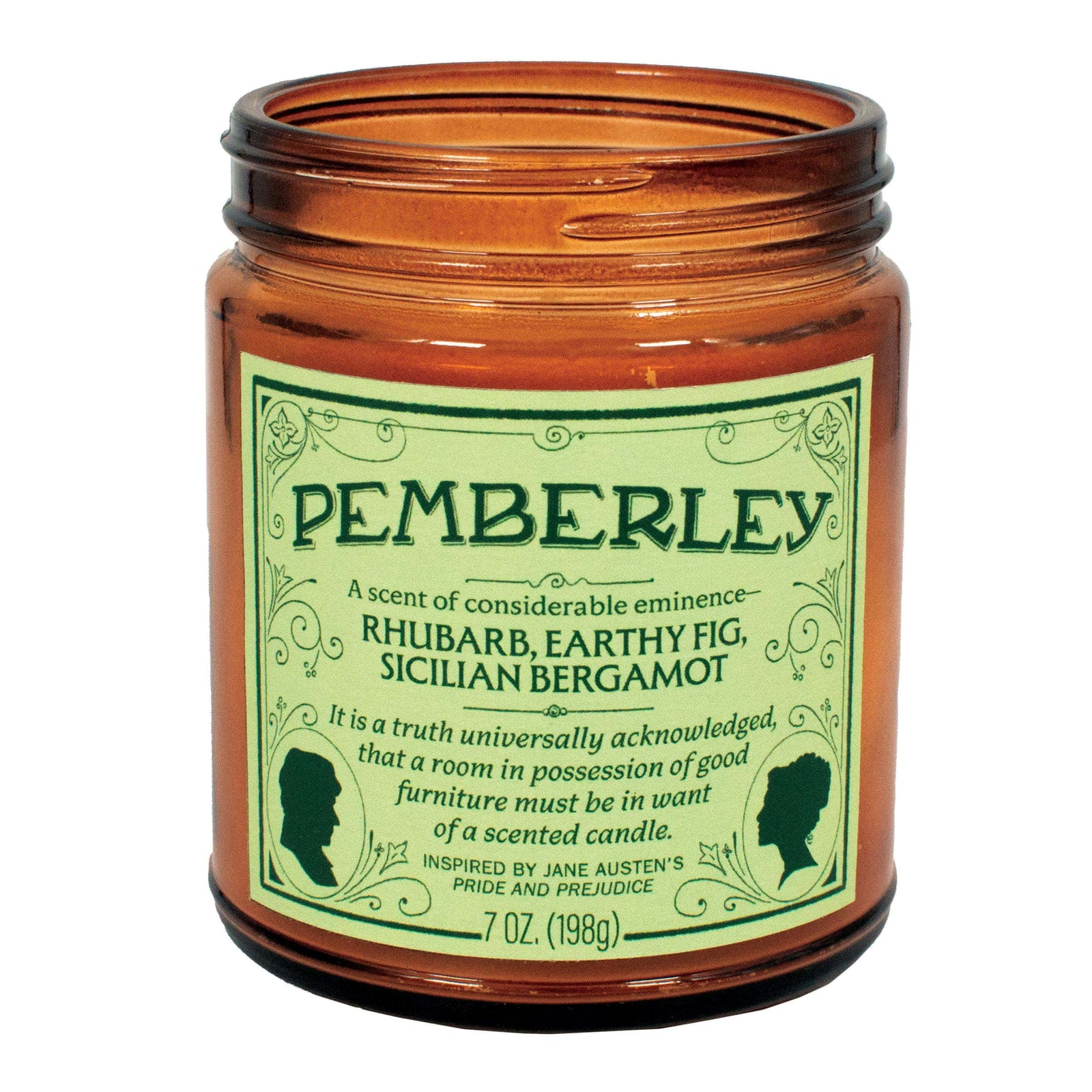 Pemberley Jane Austen Scented Jar Candle BookGeek