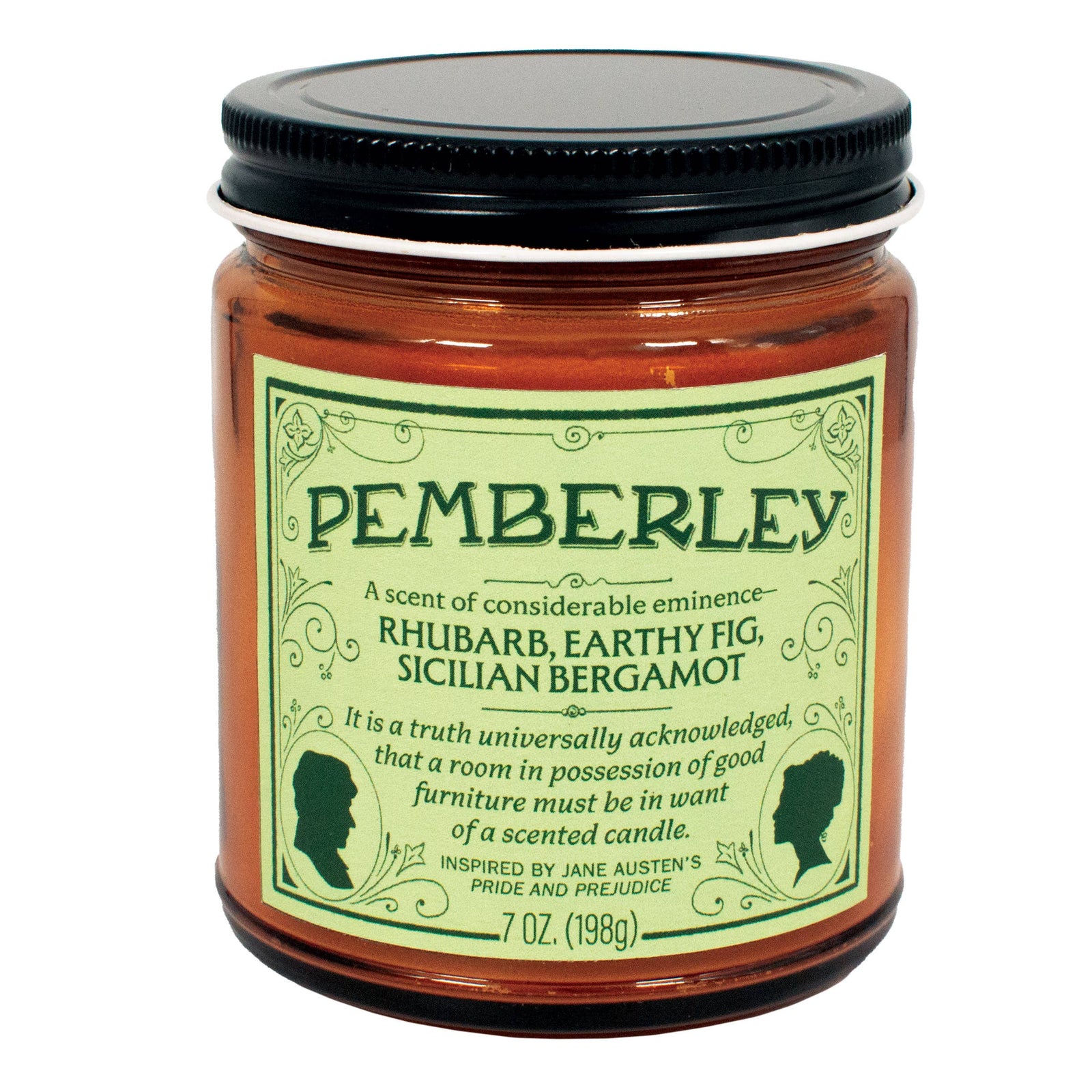 Pemberley Jane Austen Scented Jar Candle BookGeek