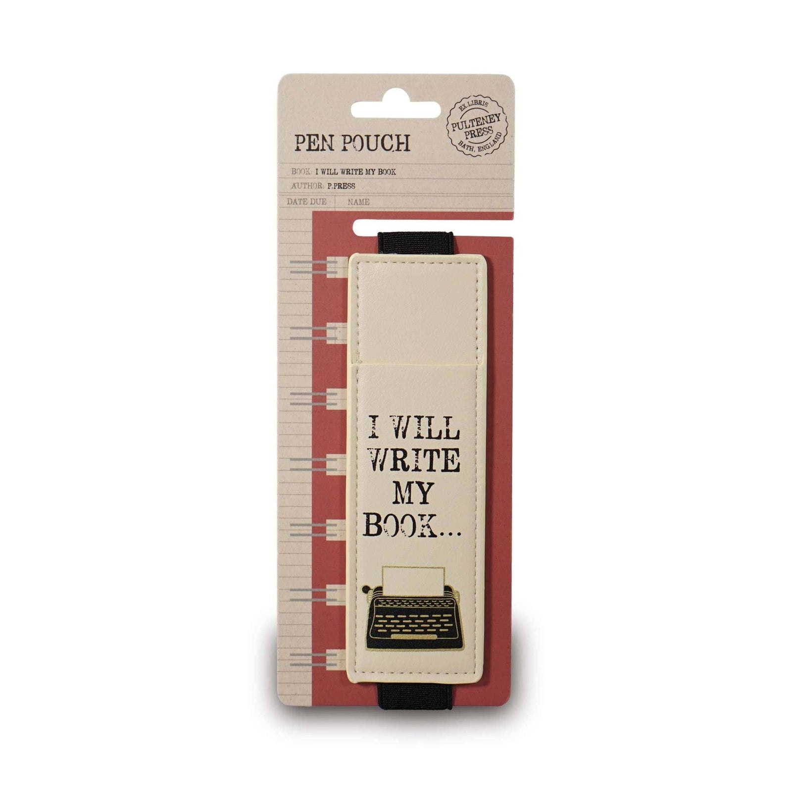 Pen Pouch for Notebook Pulteney Press I Will Write BookGeek