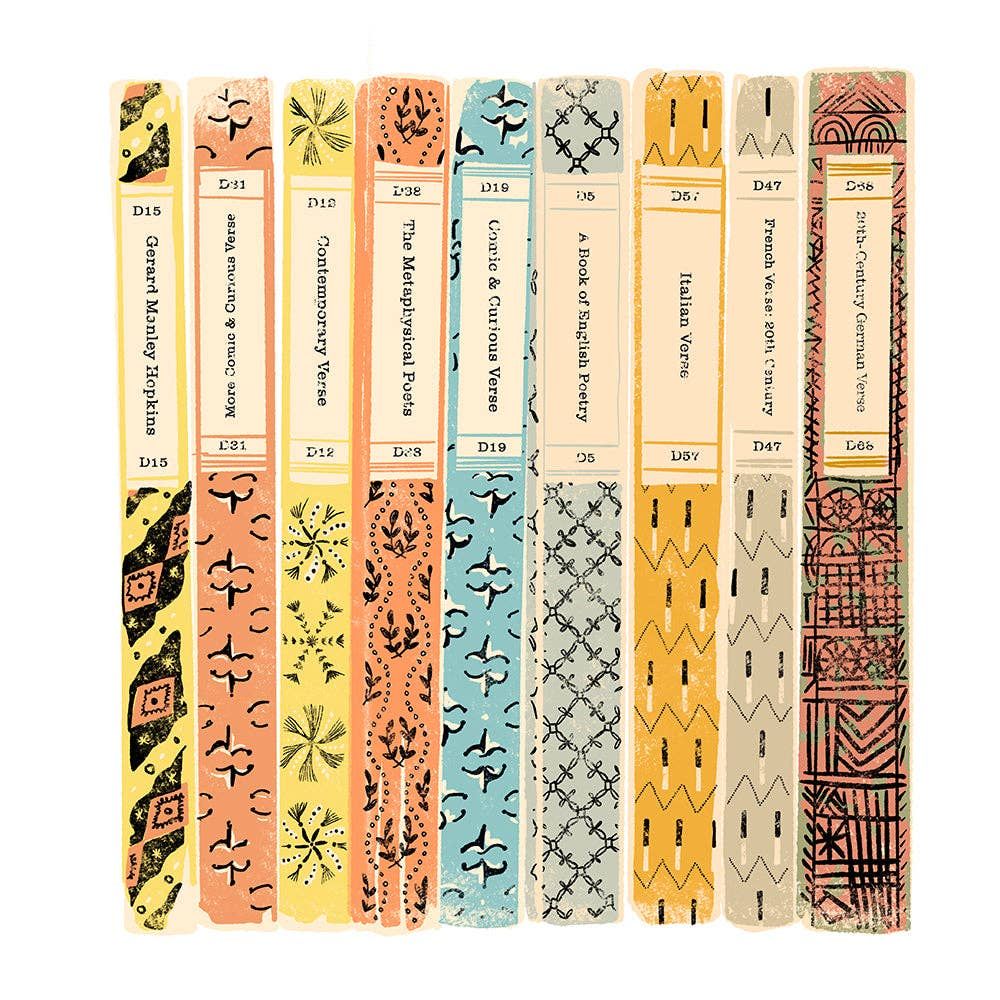 Penguin Poetry - blank greetings card BookGeek