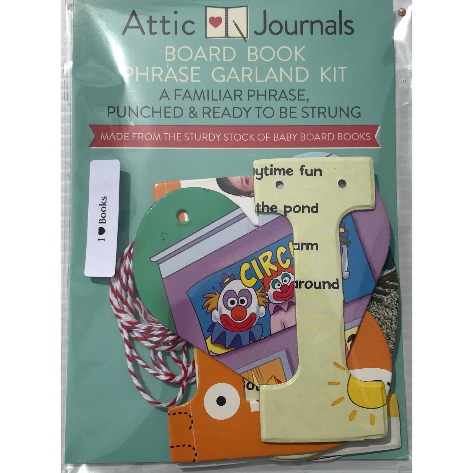 Phrase Garlands - I (HEART) Books BookGeek