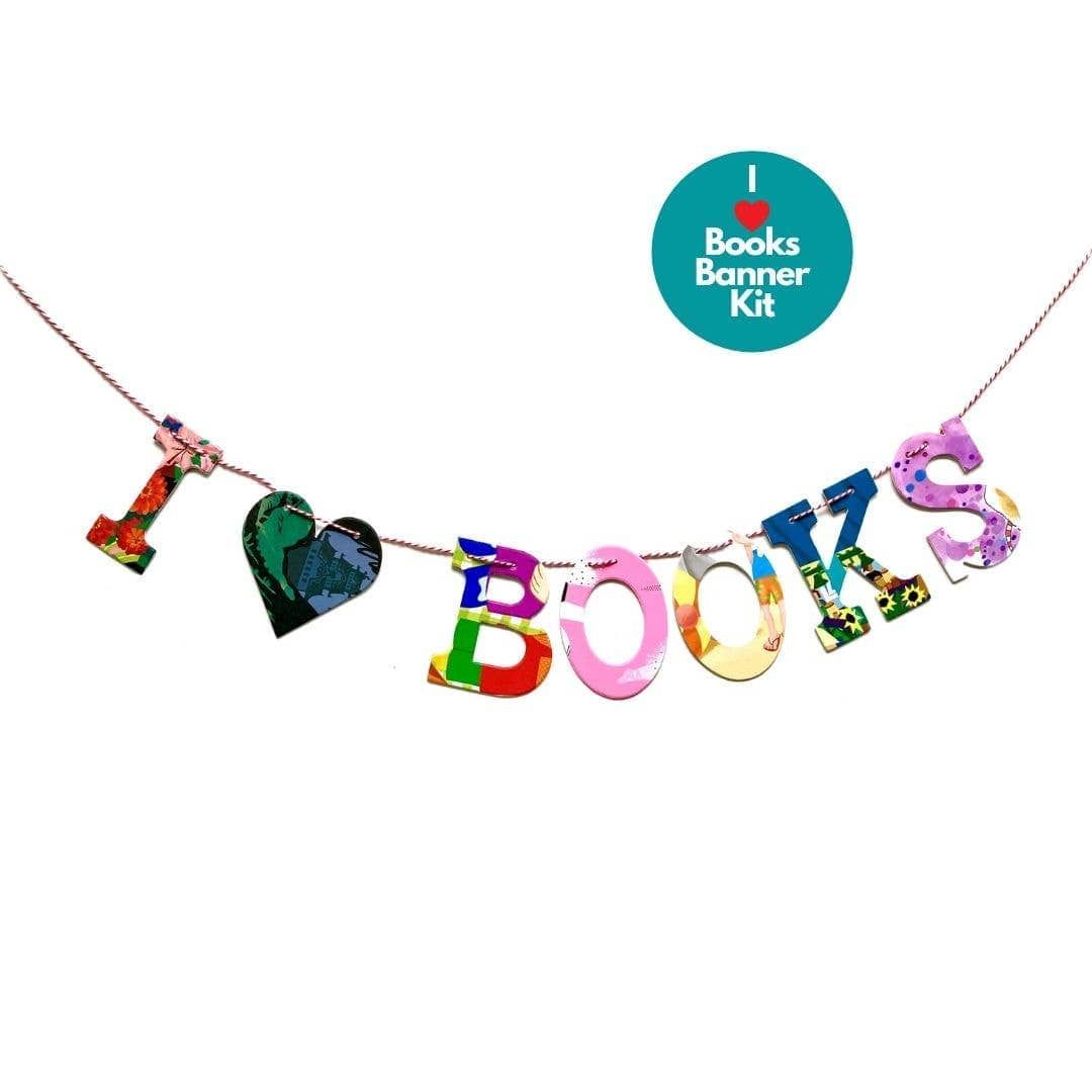 Phrase Garlands - I (HEART) Books BookGeek