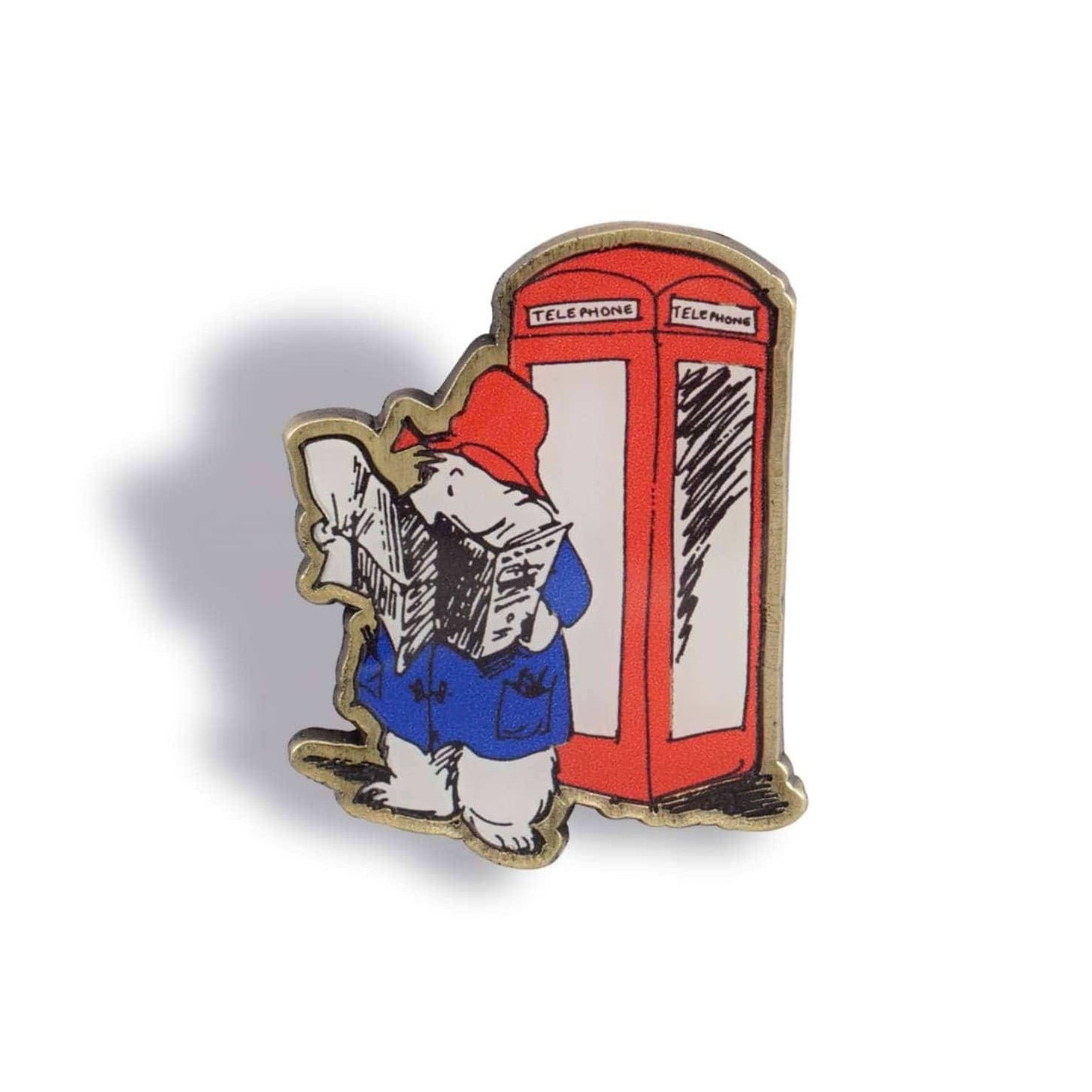 Pin Badge - Paddington (Phone Box) BookGeek