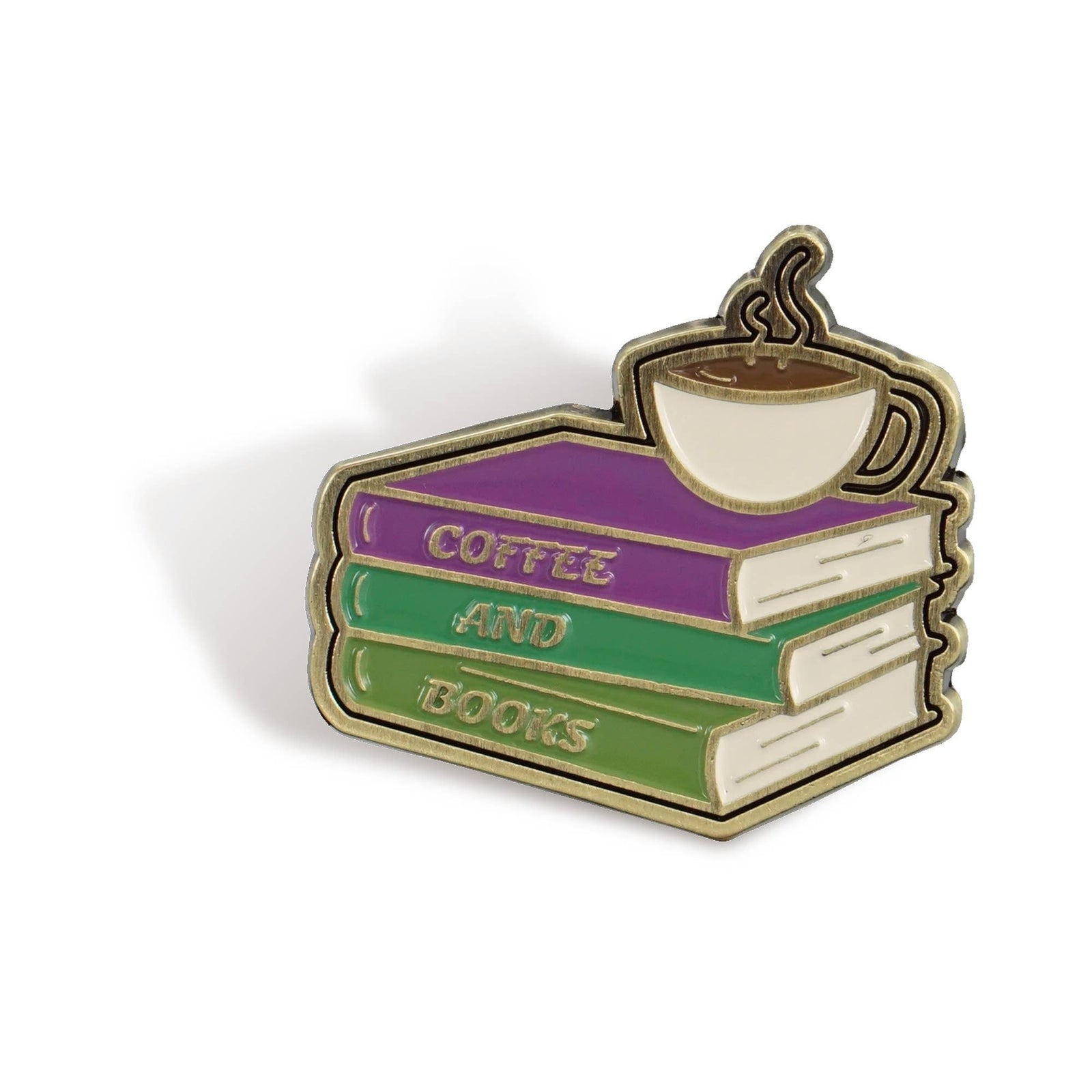 Pin Badge - Pulteney Press (Coffee And Books) BookGeek
