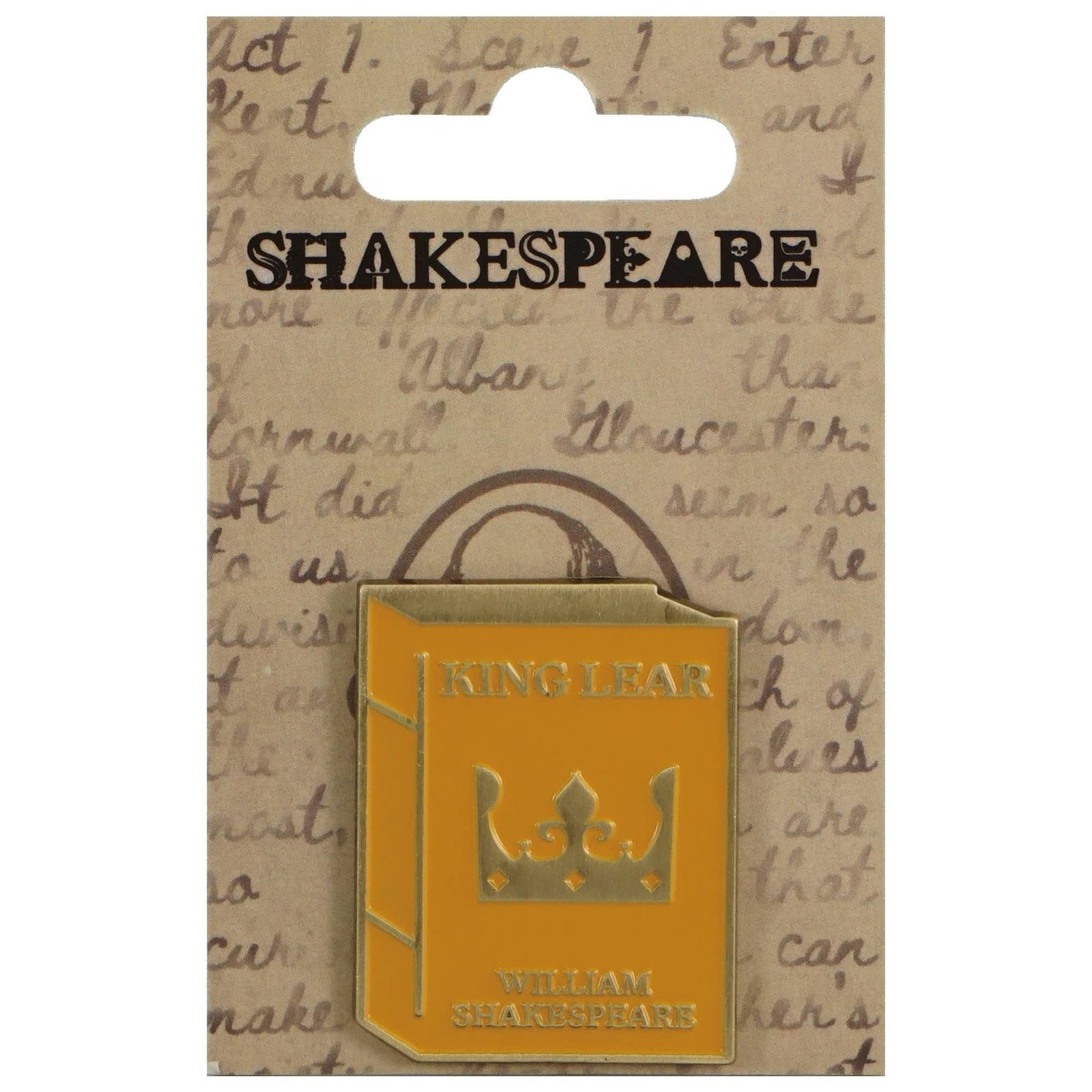 Pin Badge - Shakespeare (King Lear) BookGeek