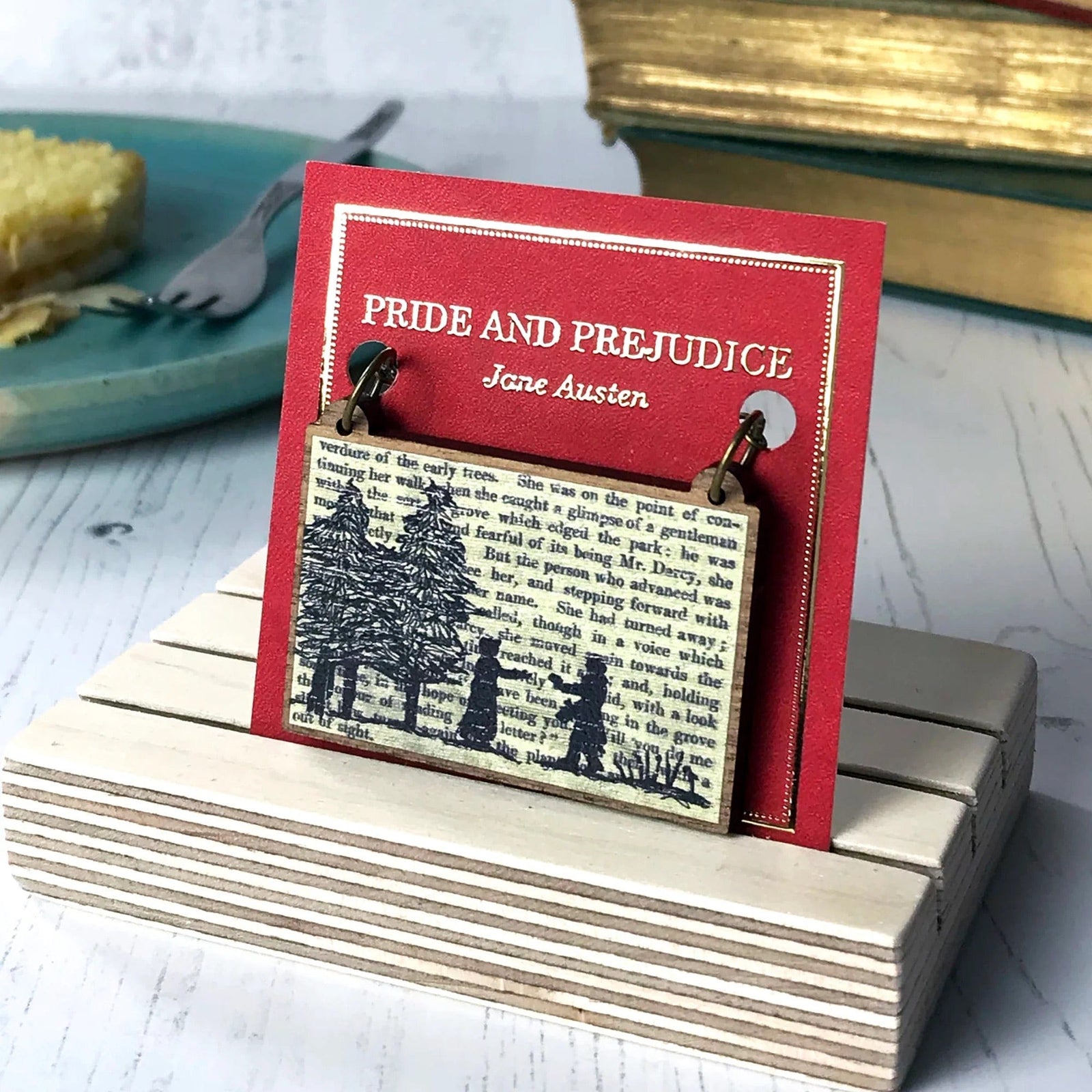 Pride and Prejudice Silhouette Necklace BookGeek