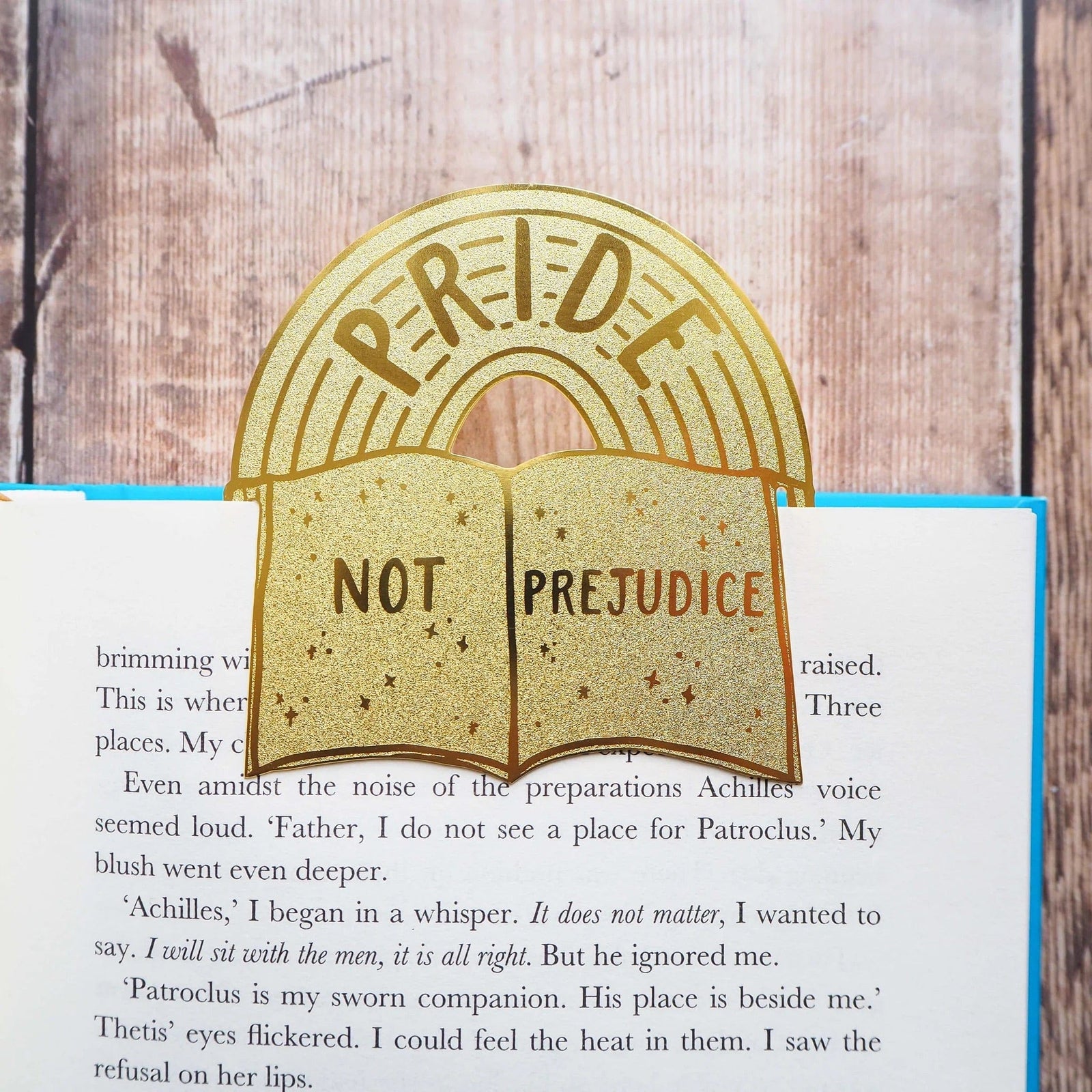 Pride Not Prejudice Brass Bookmark BookGeek