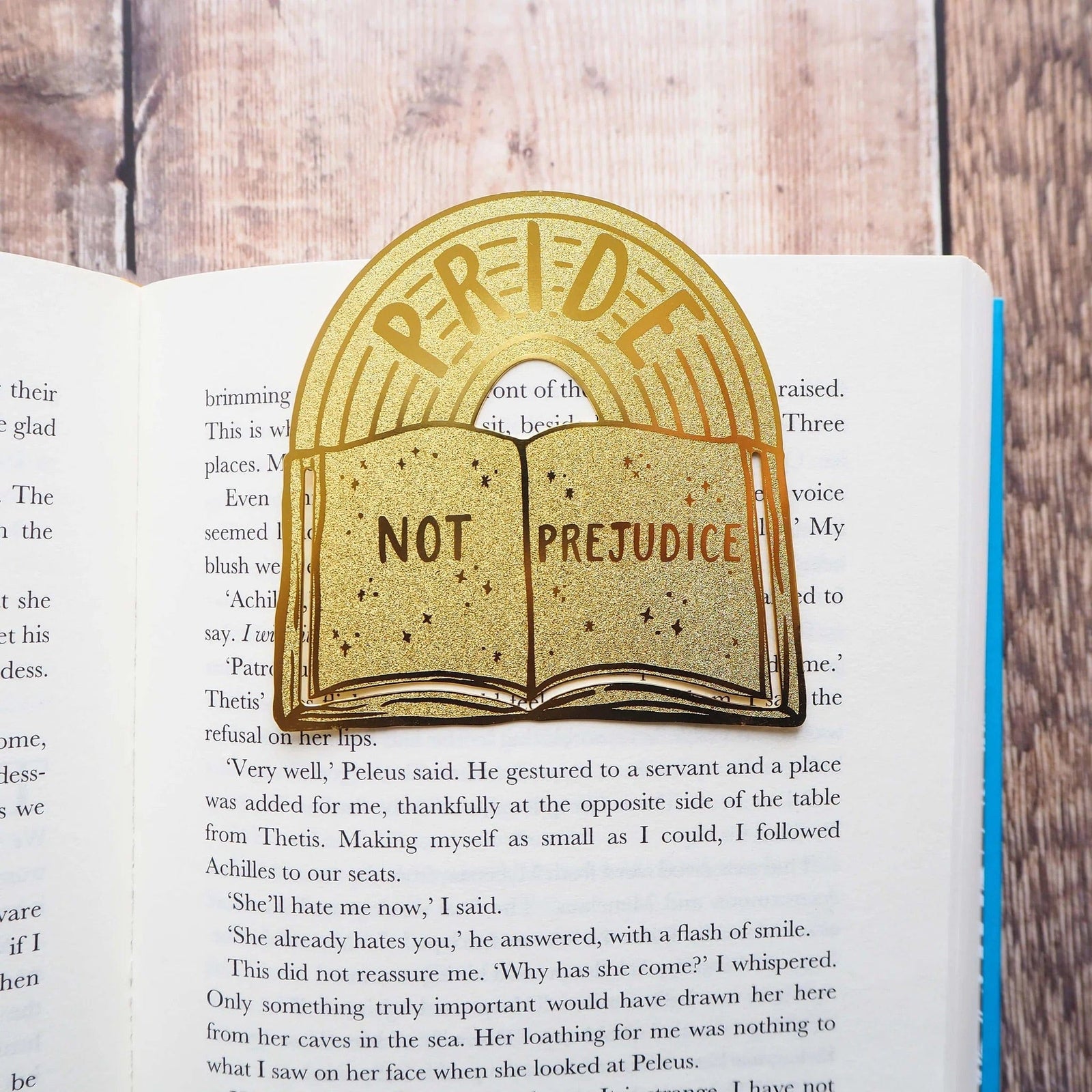 Pride Not Prejudice Brass Bookmark BookGeek