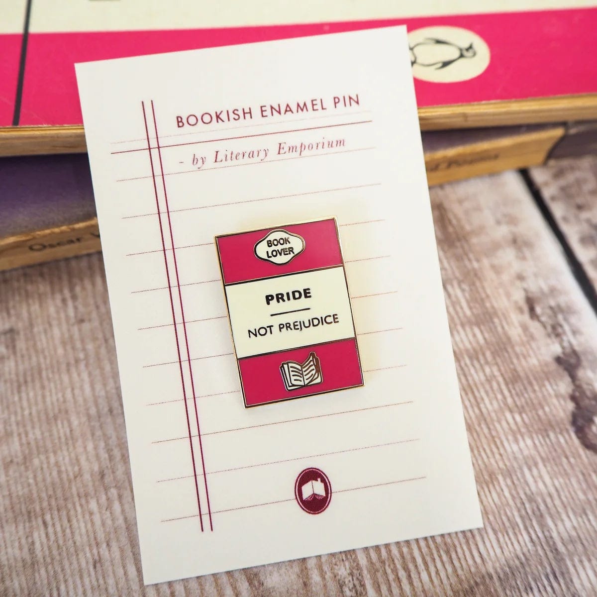 Pride Not Prejudice Enamel Pin BookGeek