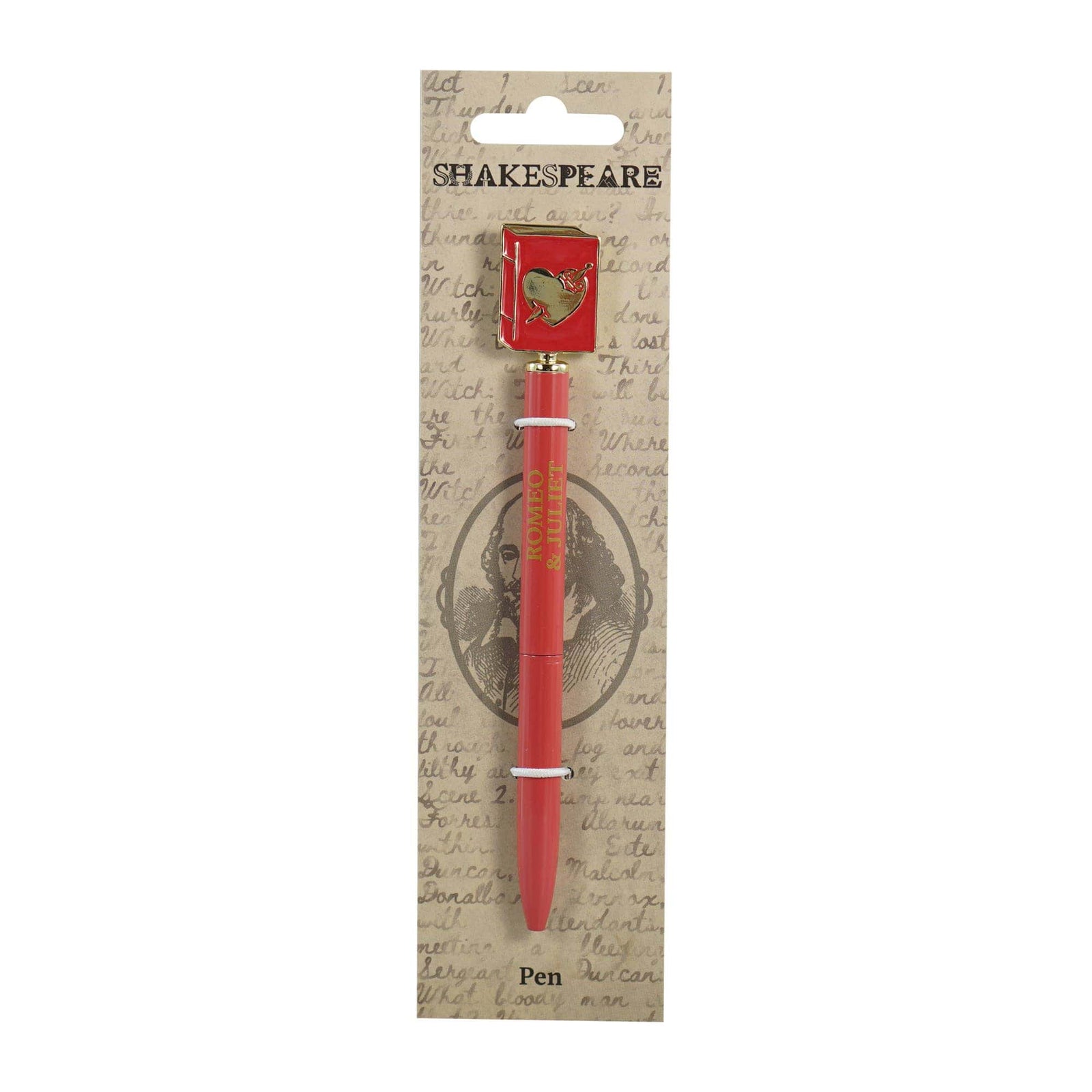 Romeo and Juliet Pen with 2D Topper BookGeek