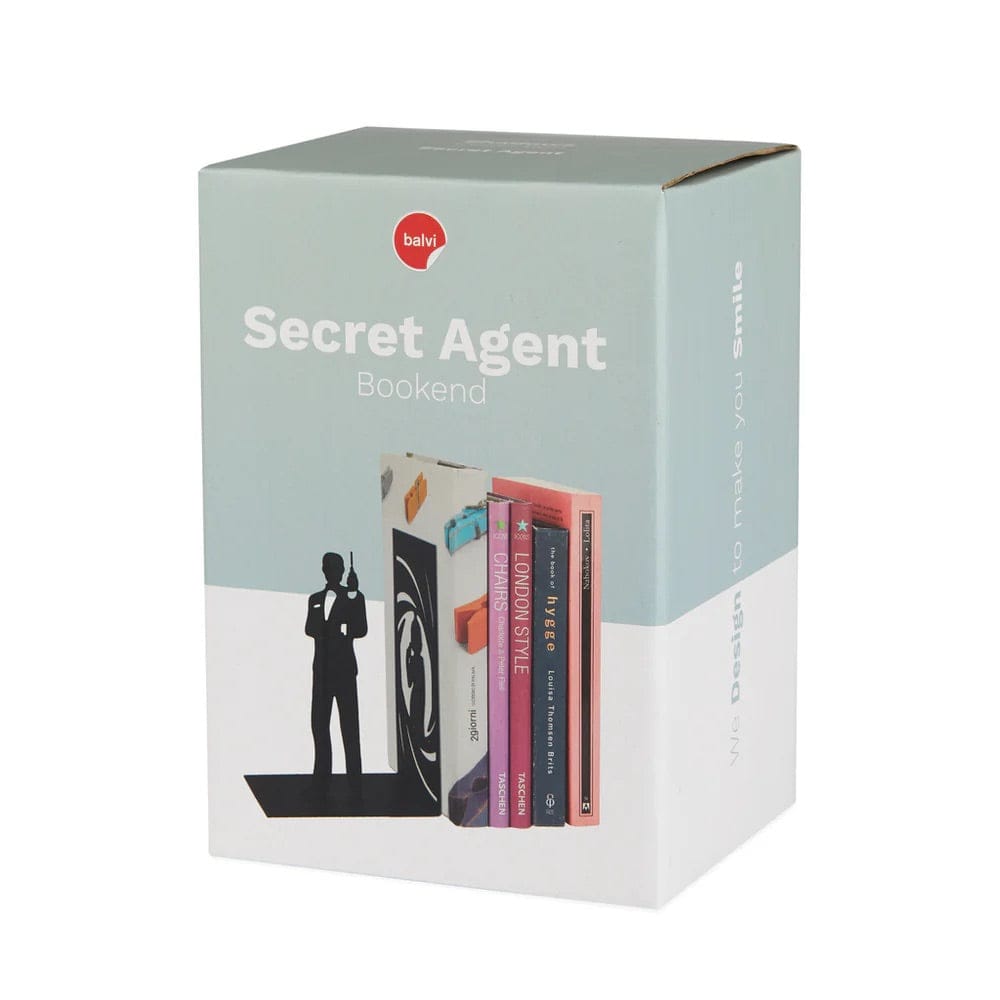 Secret Agent Bookend BookGeek