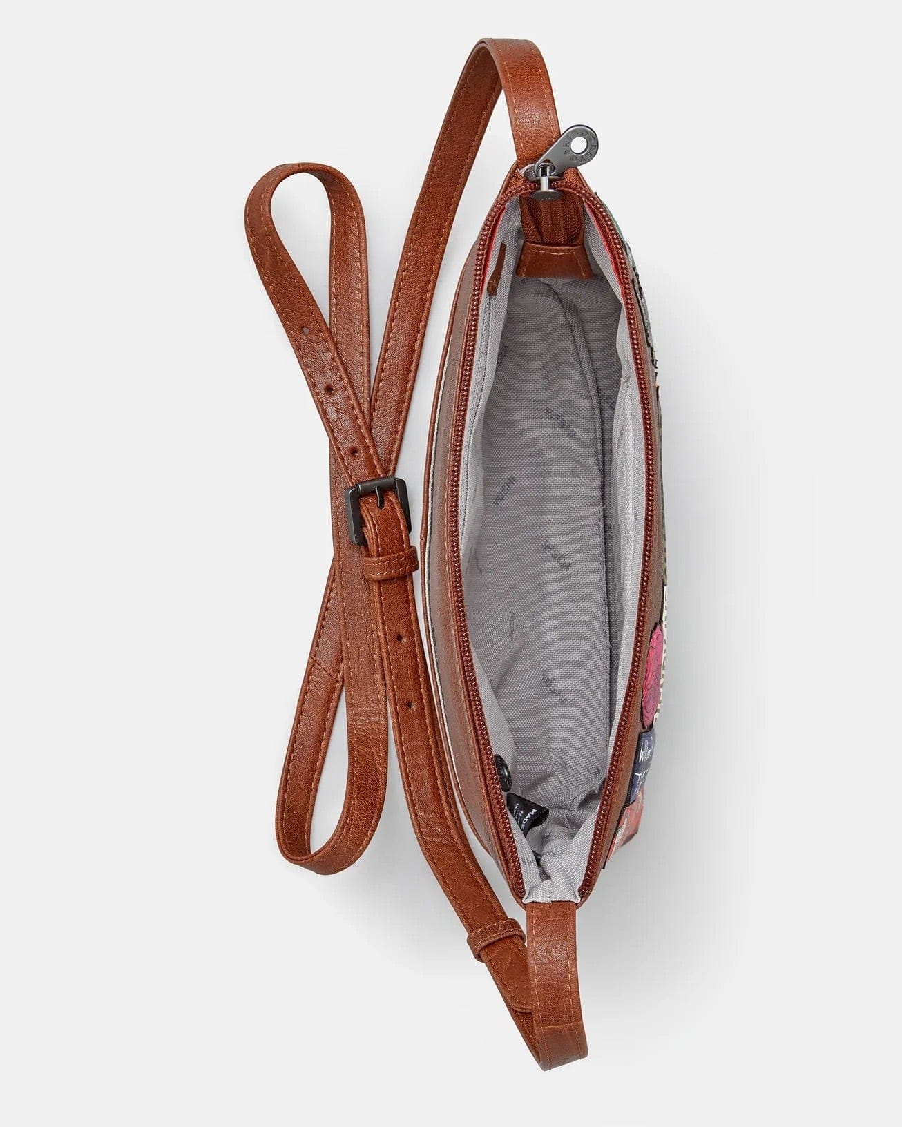 Shakespeare Bookworm Brown Leather Cross Body Bag BookGeek