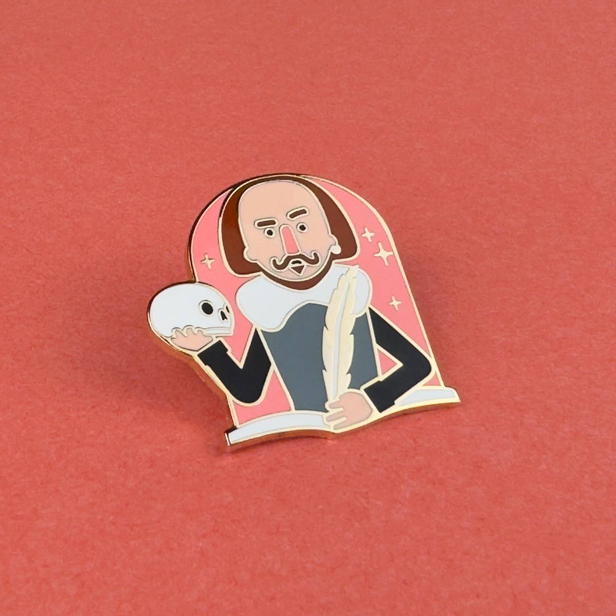 Shakespeare Enamel Pin BookGeek