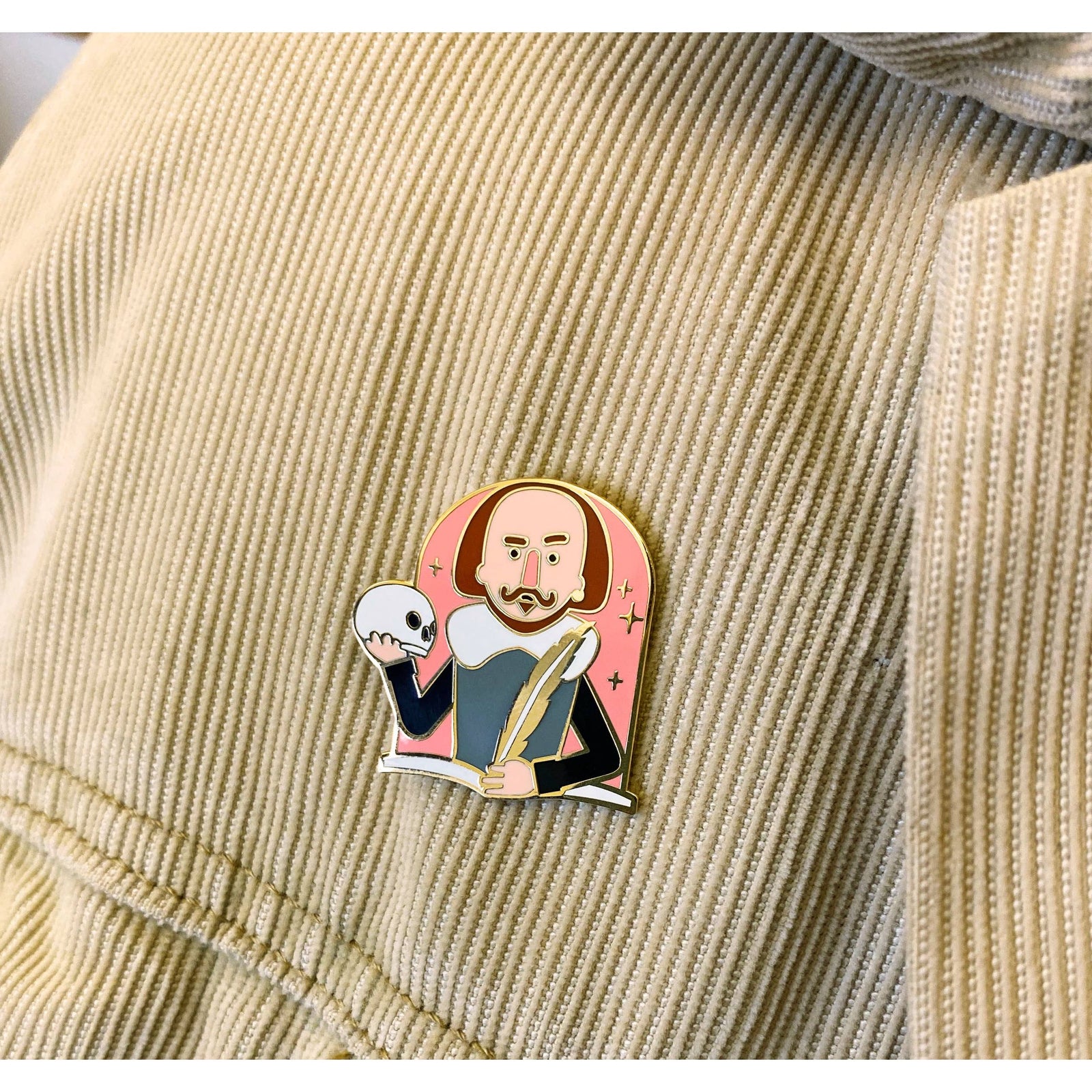 Shakespeare Enamel Pin BookGeek