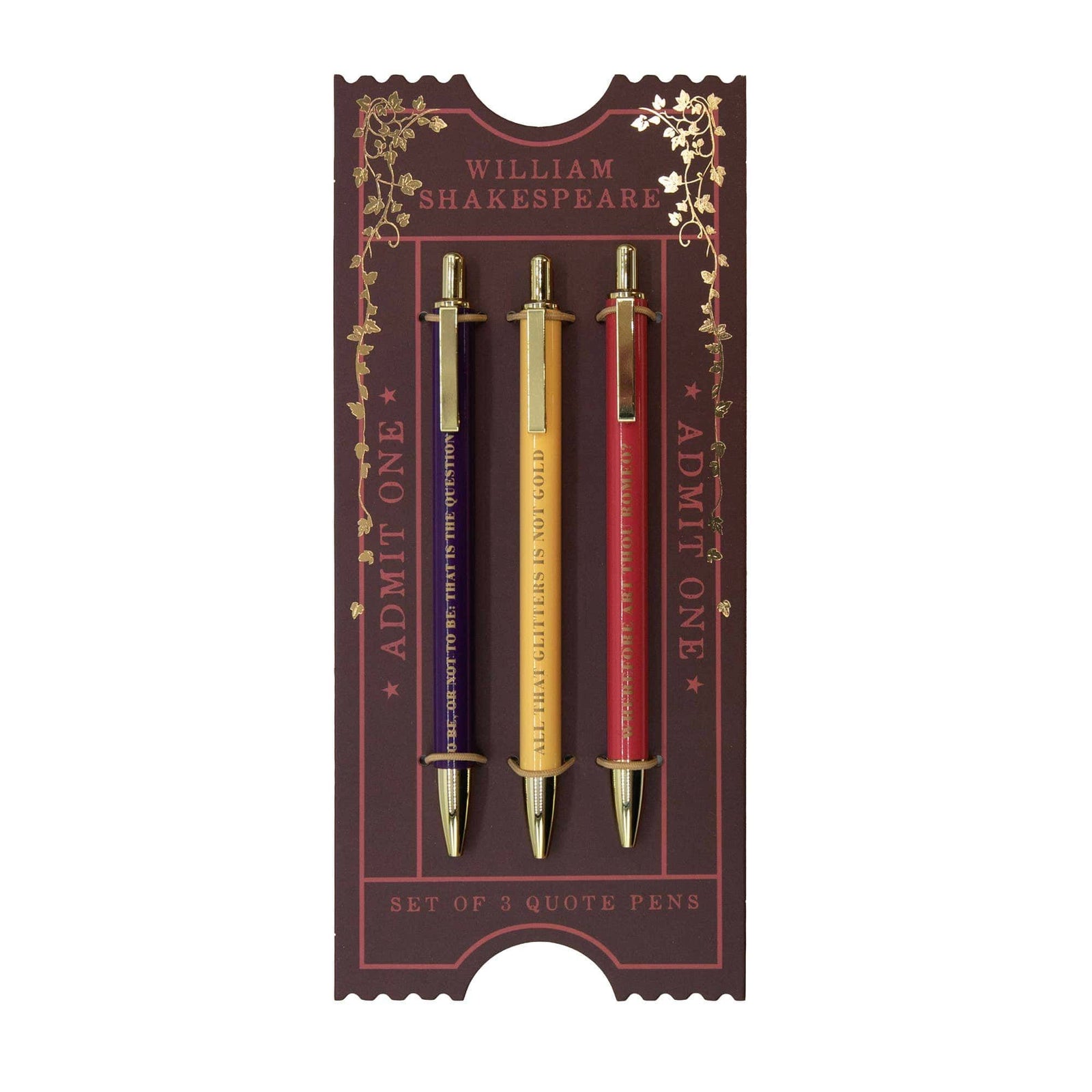Shakespeare Pen Set BookGeek