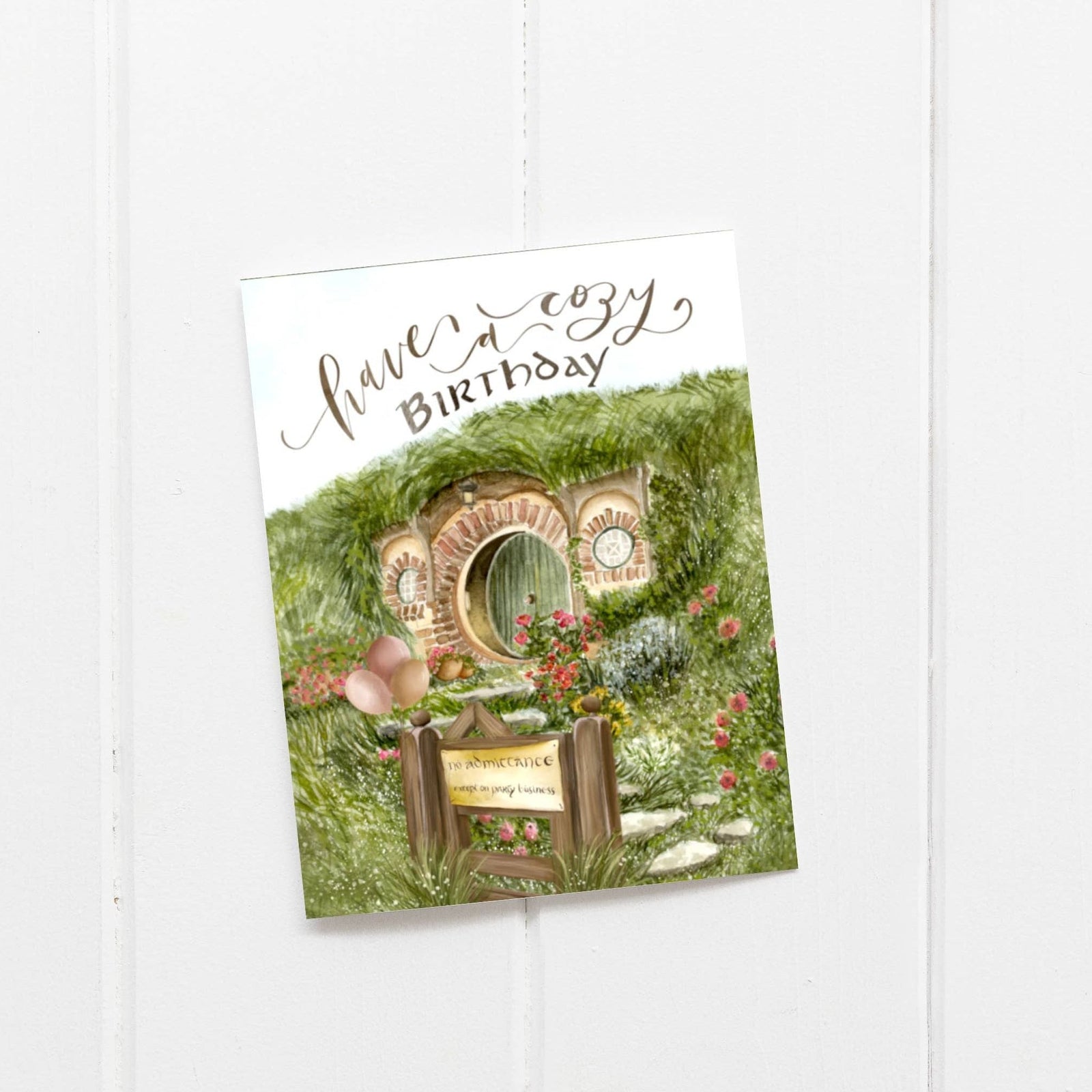 Shire Birthday Card / Have a Cozy Birthday BookGeek