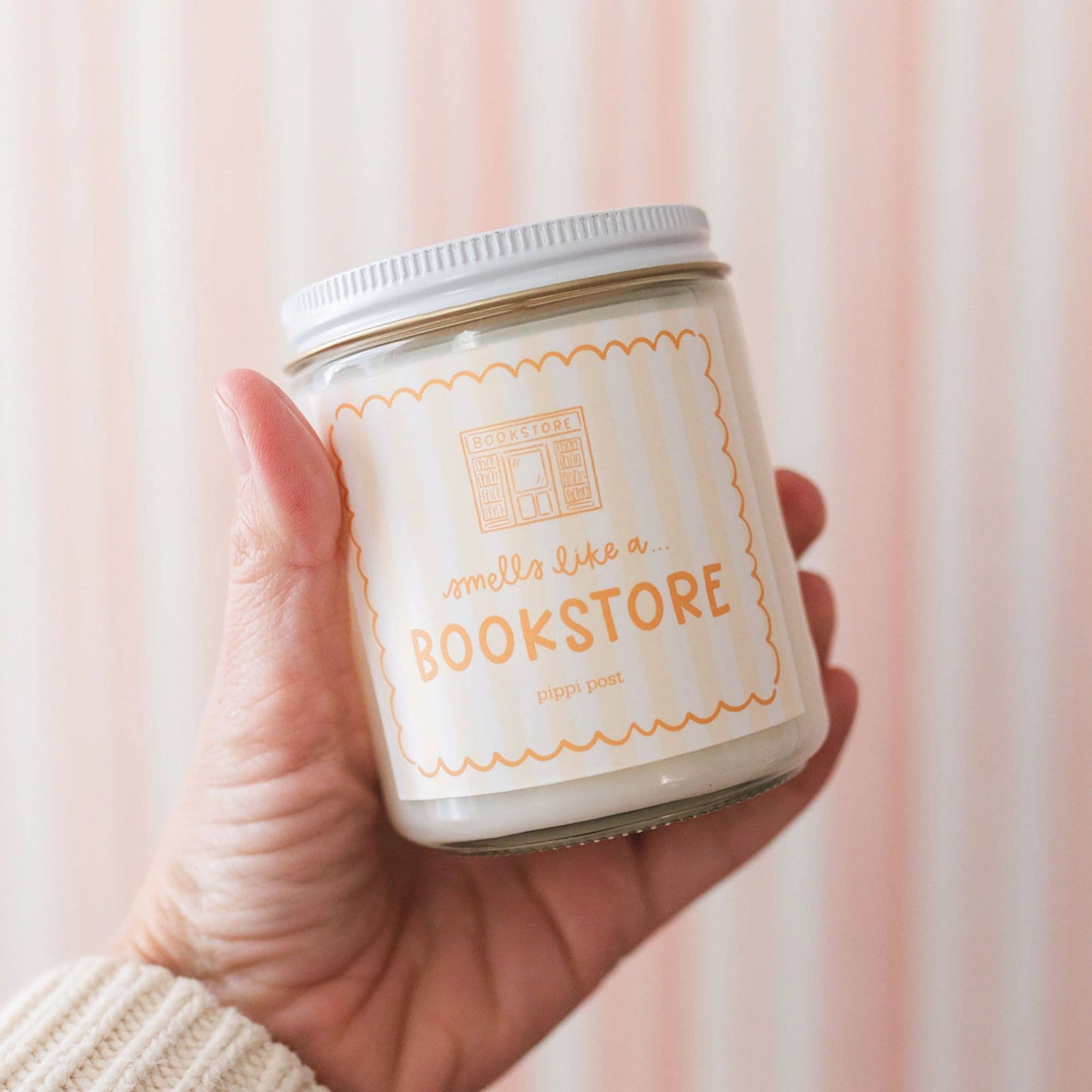 Smells Like a Bookstore Scented Soy Hand-Poured Candle BookGeek