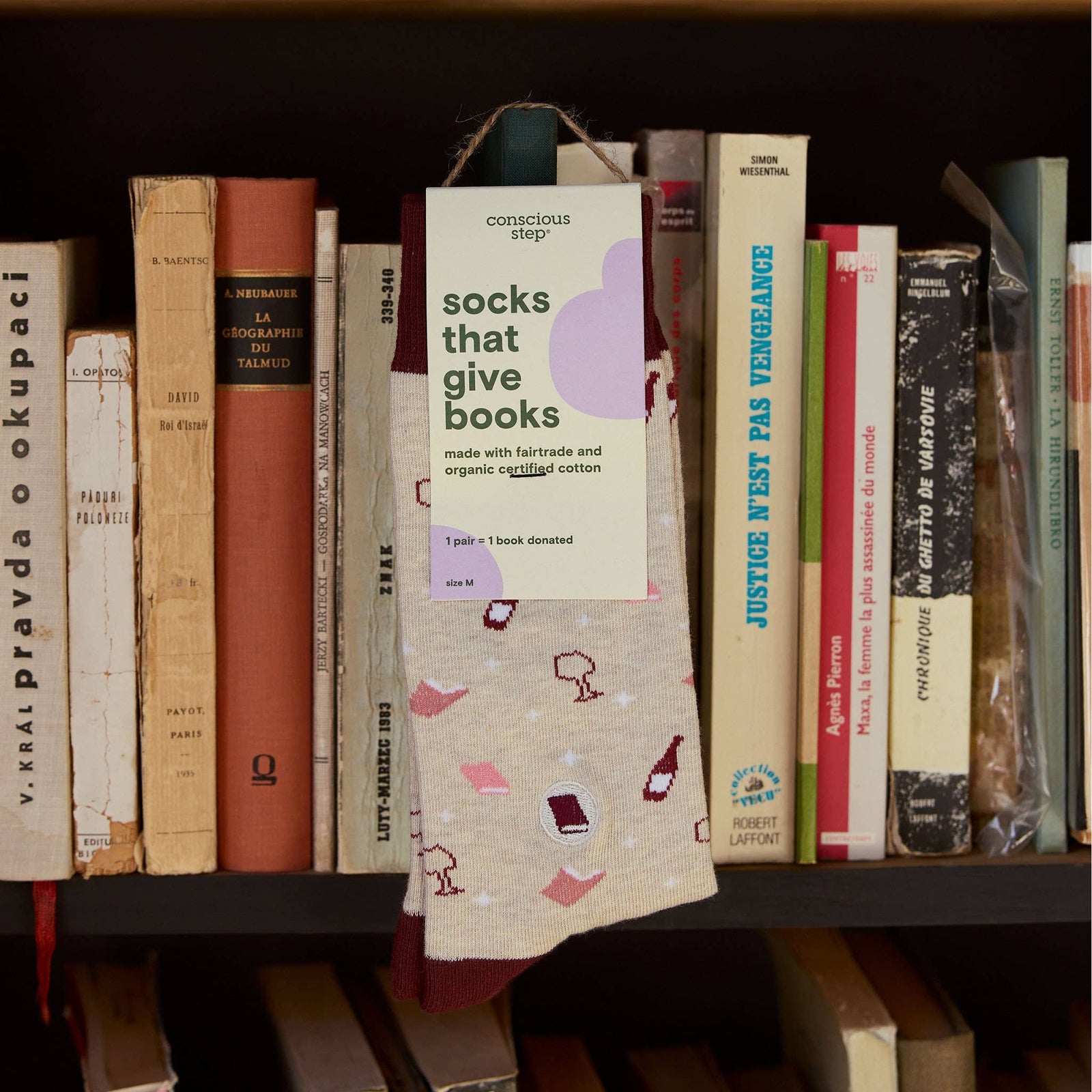 Socks that Give Books | Books and Wine - Gifts for Readers BookGeek