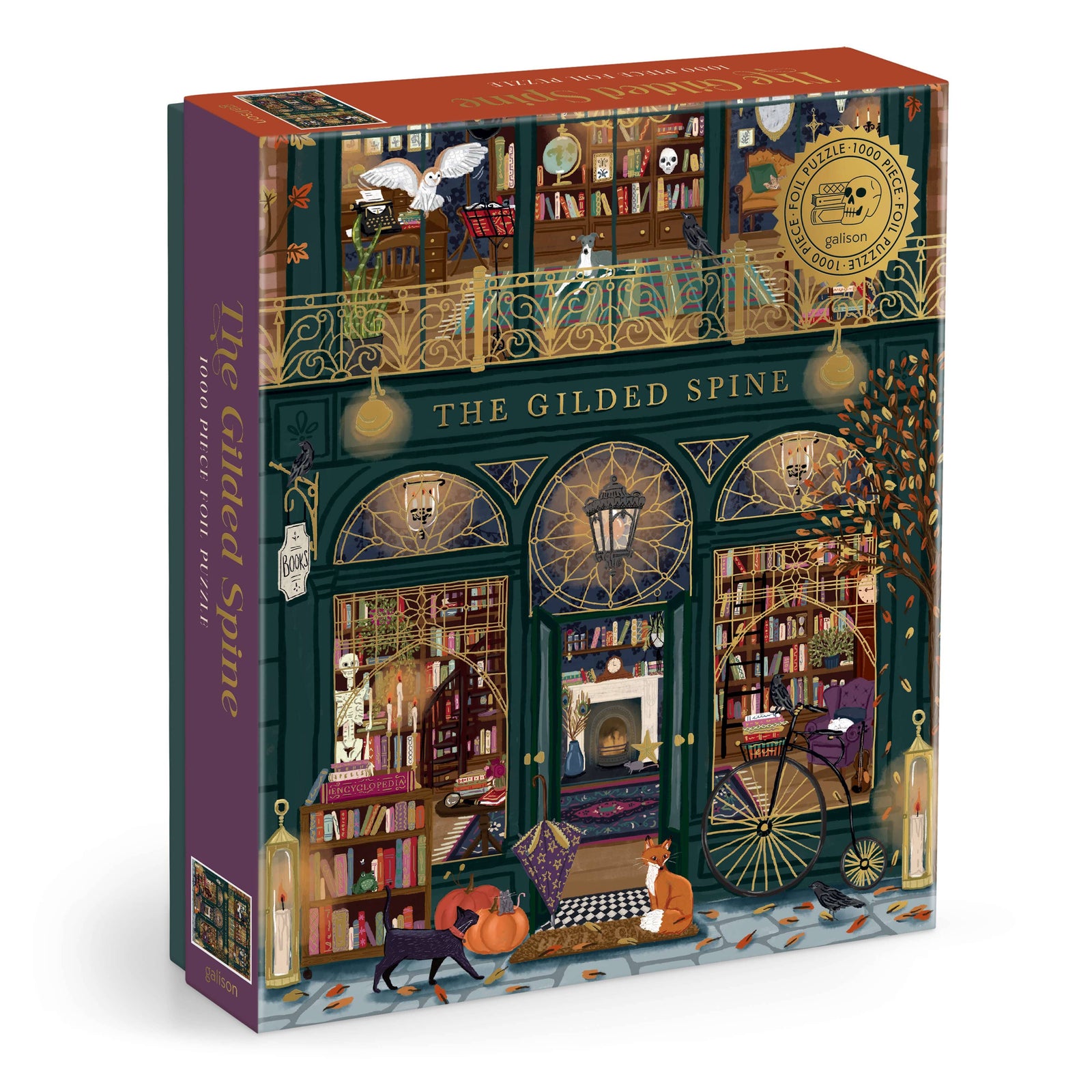 The Gilded Spine Foil Puzzle BookGeek