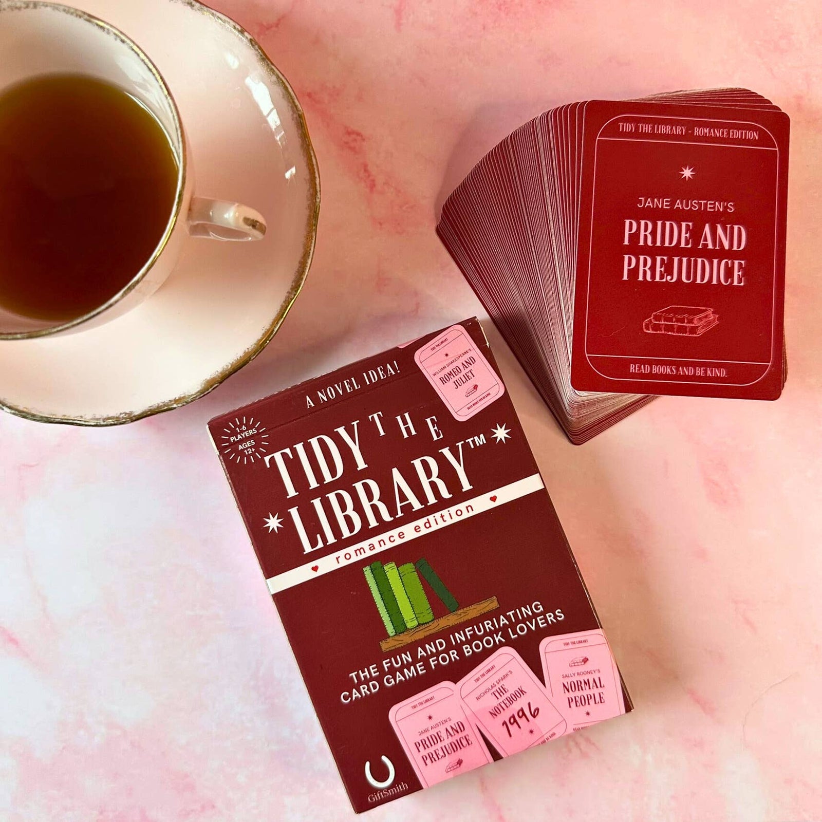 TIDY THE LIBRARY: The Romance Edition - Bookish Card Game BookGeek