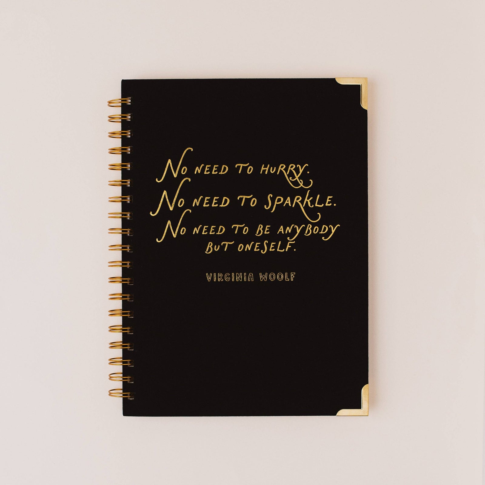 VIRGINIA WOOLF Literary Quote Linen Spiral Notebook BookGeek