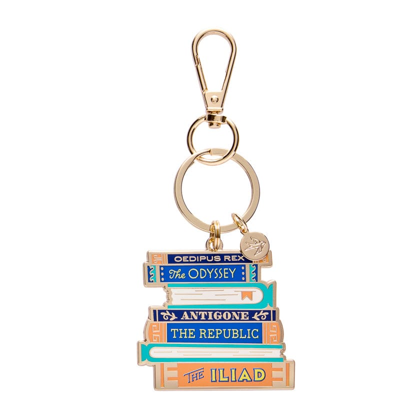 Words of the Wise Enamel Key Ring BookGeek
