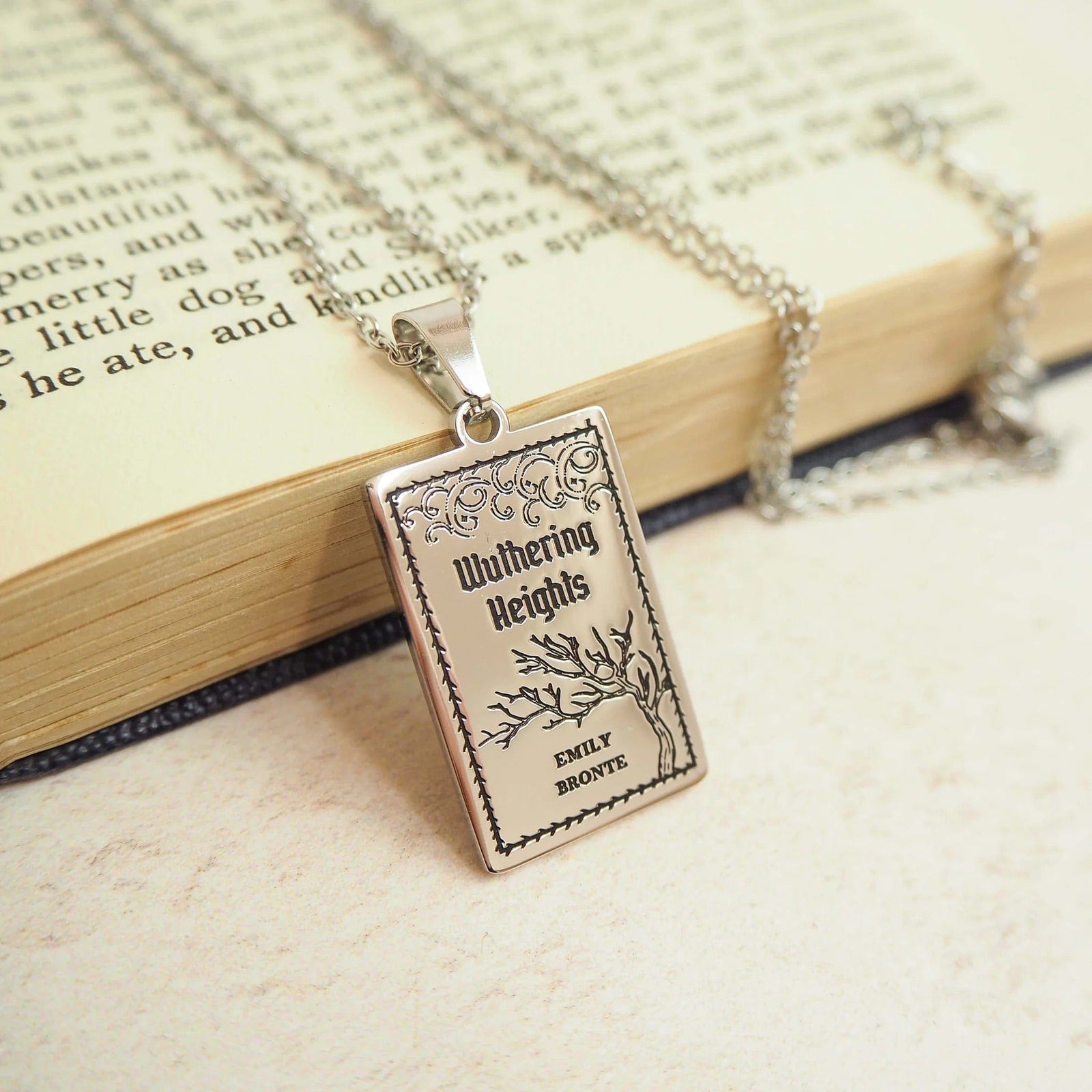 Wuthering Heights Book Necklace BookGeek