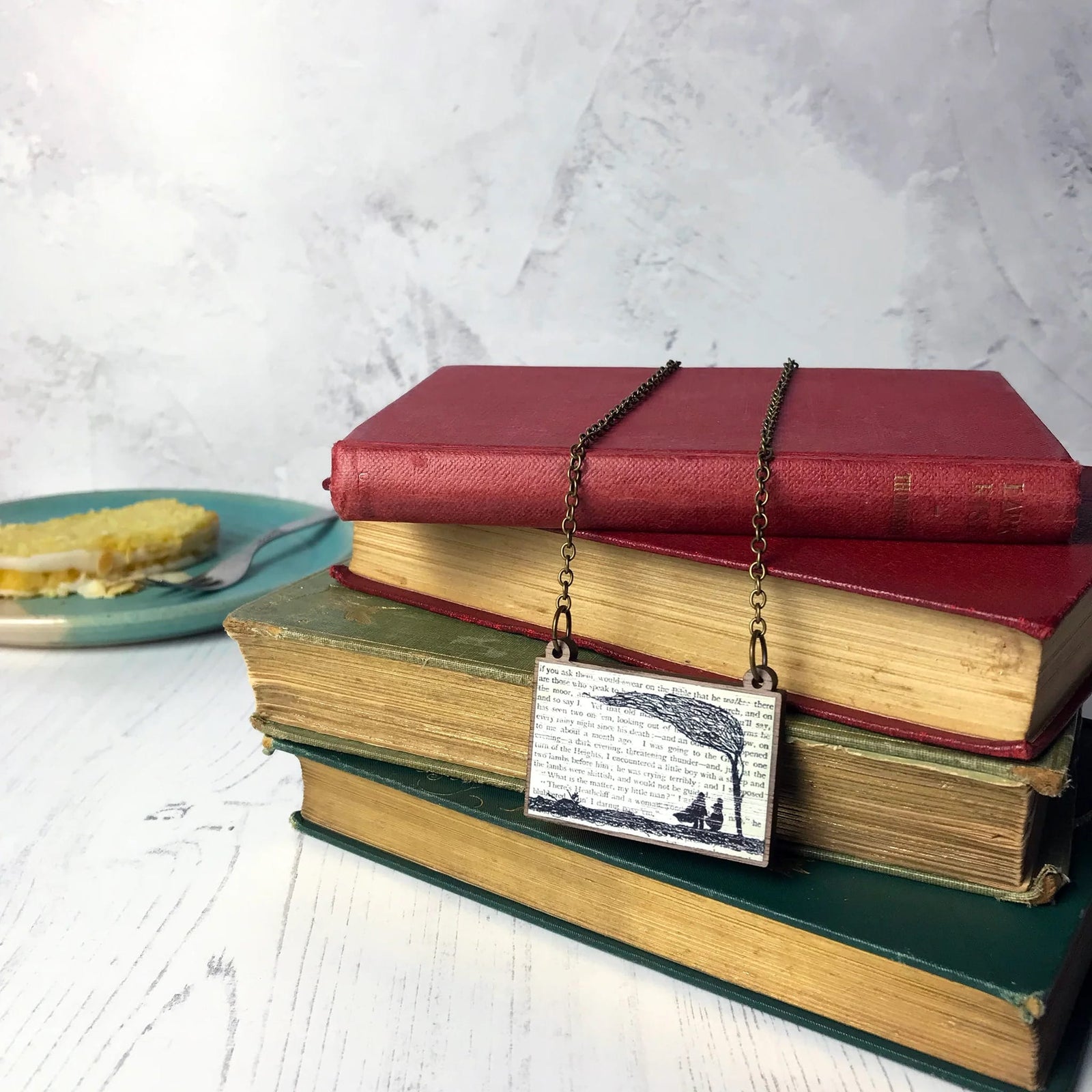 Wuthering Heights Silhouette Necklace BookGeek