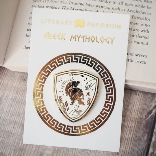 Achilles Enamel Pin BookGeek