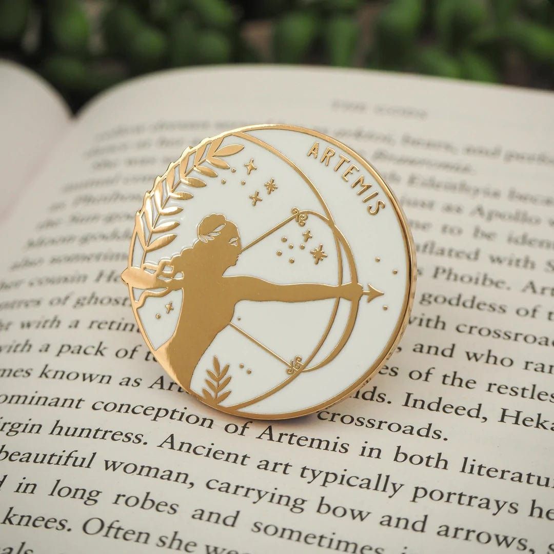 Artemis Enamel Pin BookGeek