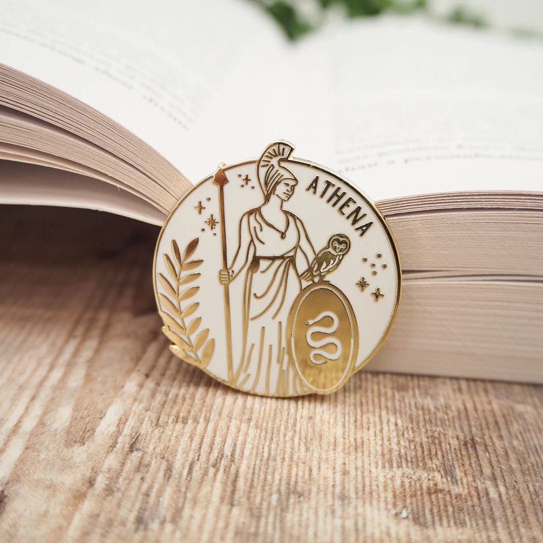 Athena Enamel Pin BookGeek