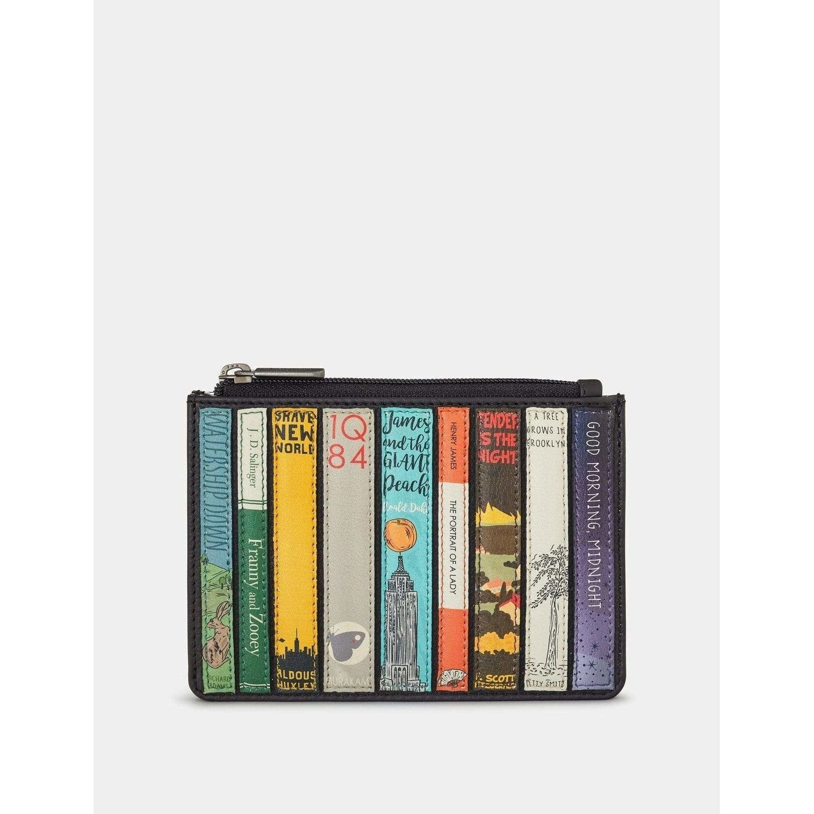 Bookworm Black Leather Franklin Purse BookGeek