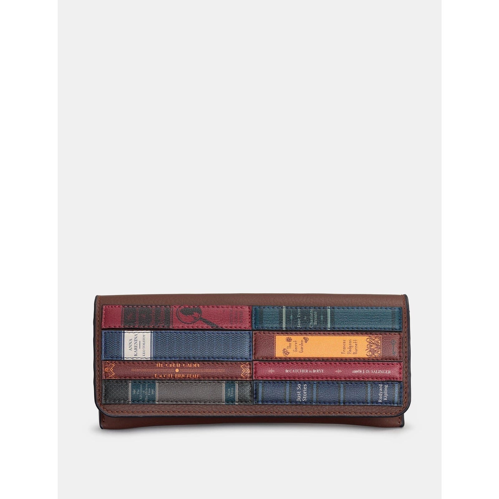 Bookworm Brown Leather Glasses Case BookGeek