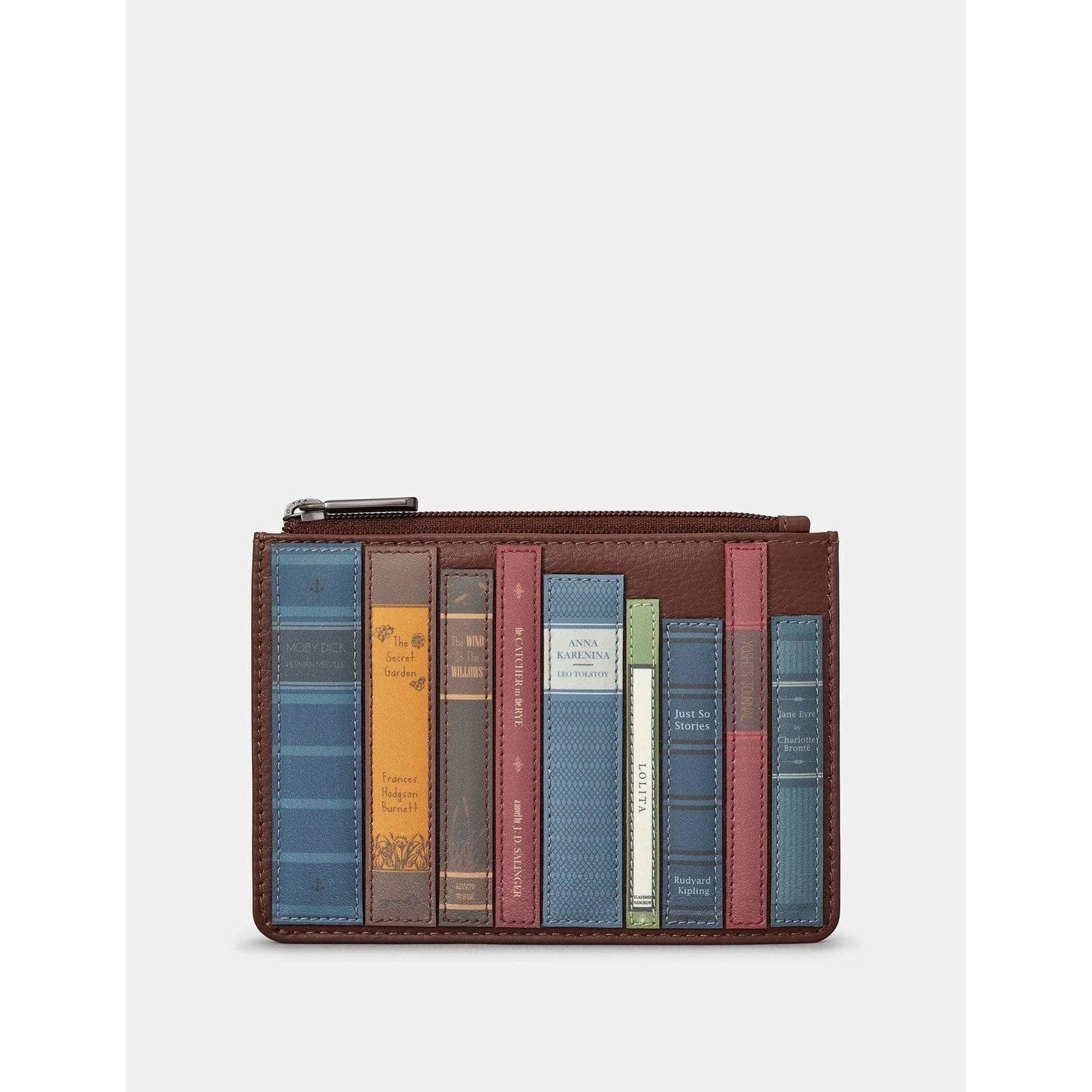 Bookworm Brown Leather Purse BookGeek