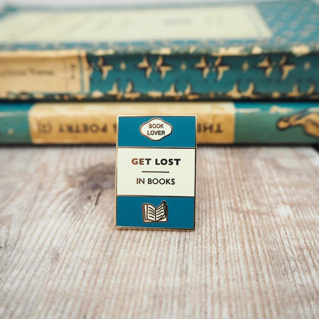 Get Lost in Books Enamel Pin BookGeek